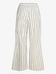 Coster Copenhagen - CC Heart LINA loose pants in linen - suorat housut - cream/black stripes - 1