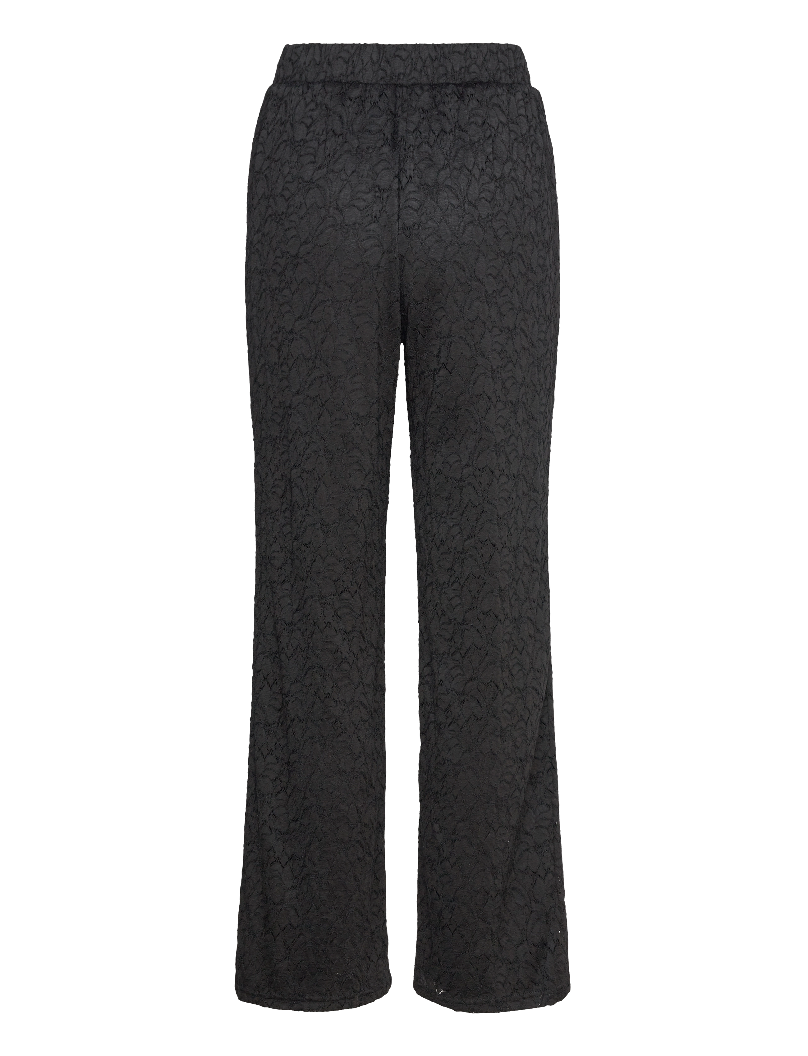 Coster Copenhagen - CC Heart CHARLIE lace pants - bukser med brede ben - black - 2