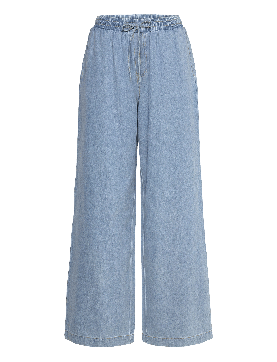 Coster Copenhagen - CC Heart ELLIS denim pants - wijde broeken - blue denim - 0