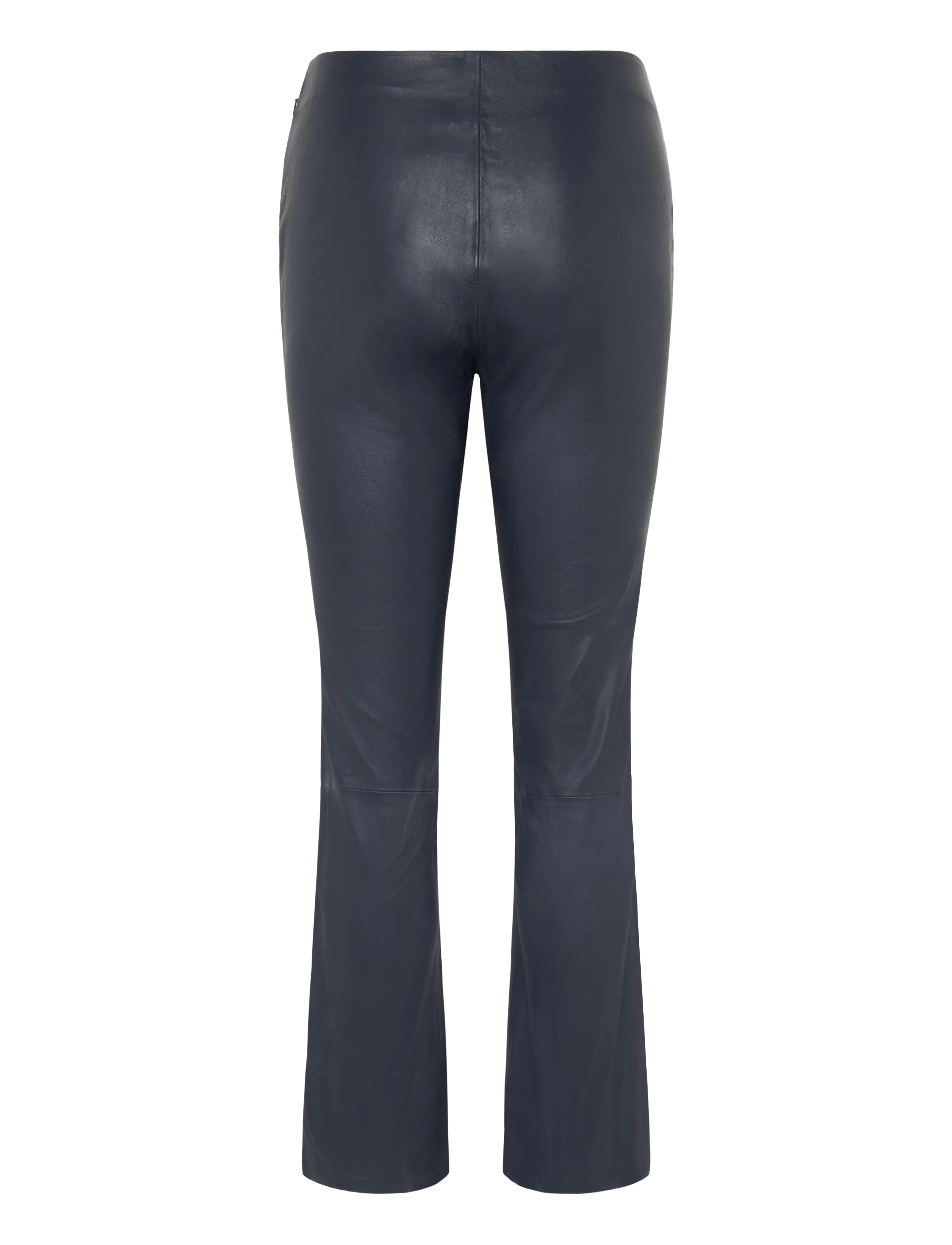 Coster Copenhagen - CC Heart leather leggings in ankle - læderbukser - dark blue - 2