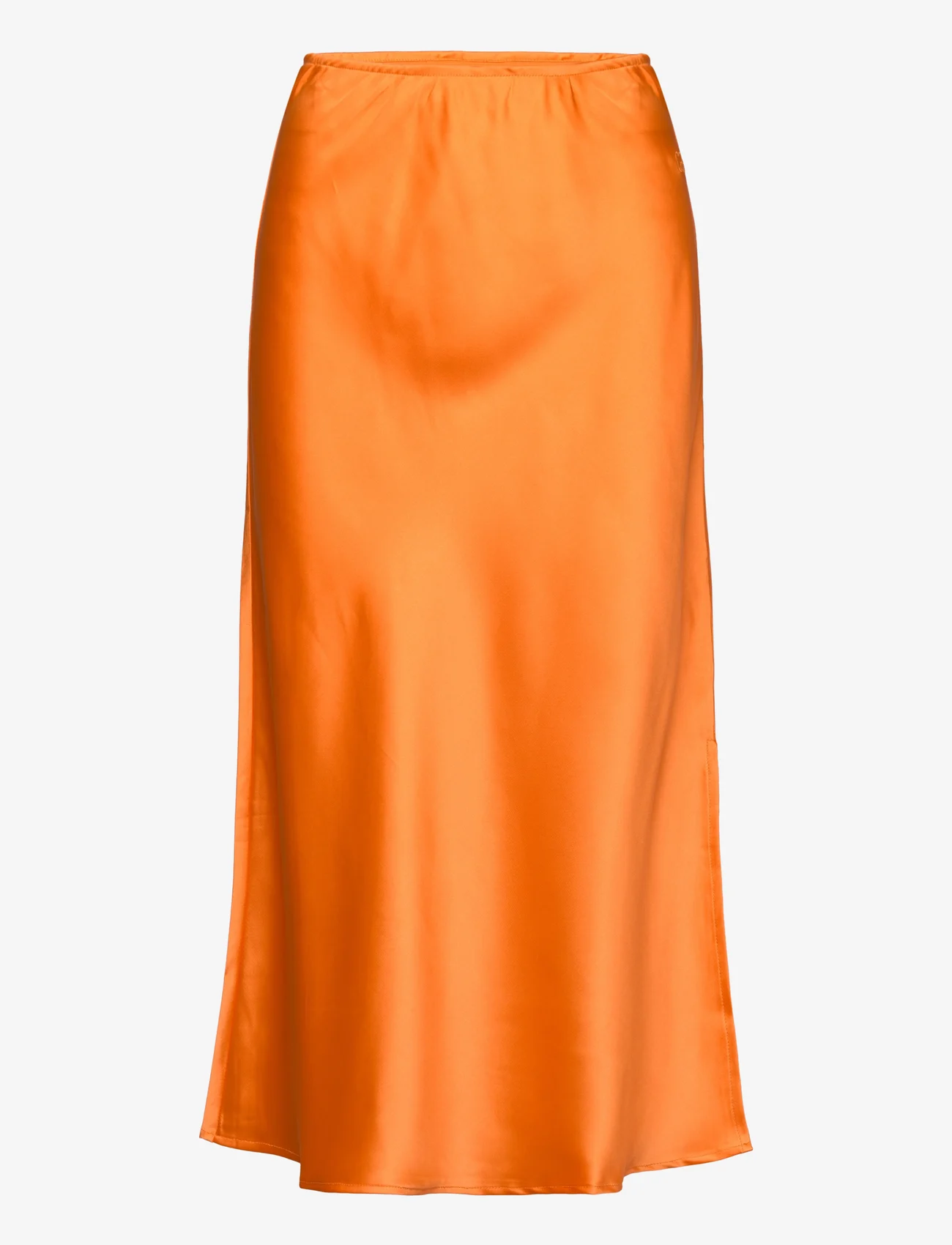 Coster Copenhagen - CC Heart SKYLER sateen skirt - satin skirts - fresh orange - 0