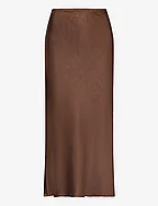 CC Heart SKYLER Mid-Length Skirt - AUTUMN BROWN