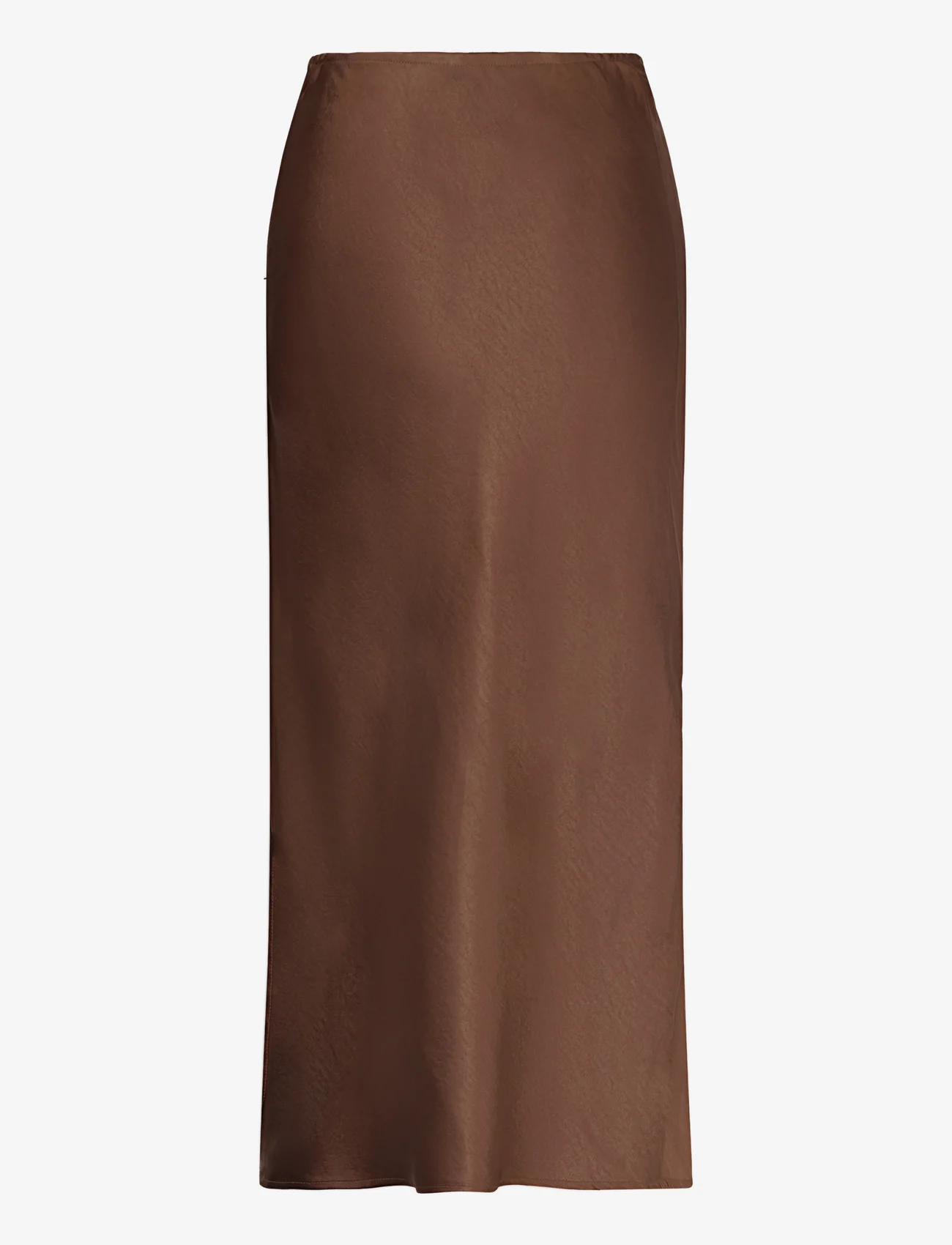 Coster Copenhagen - CC Heart SKYLER Mid-Length Skirt - satengskjørt - autumn brown - 1