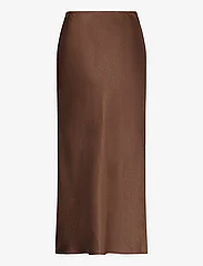 Coster Copenhagen - CC Heart SKYLER Mid-Length Skirt - satin skirts - autumn brown - 1
