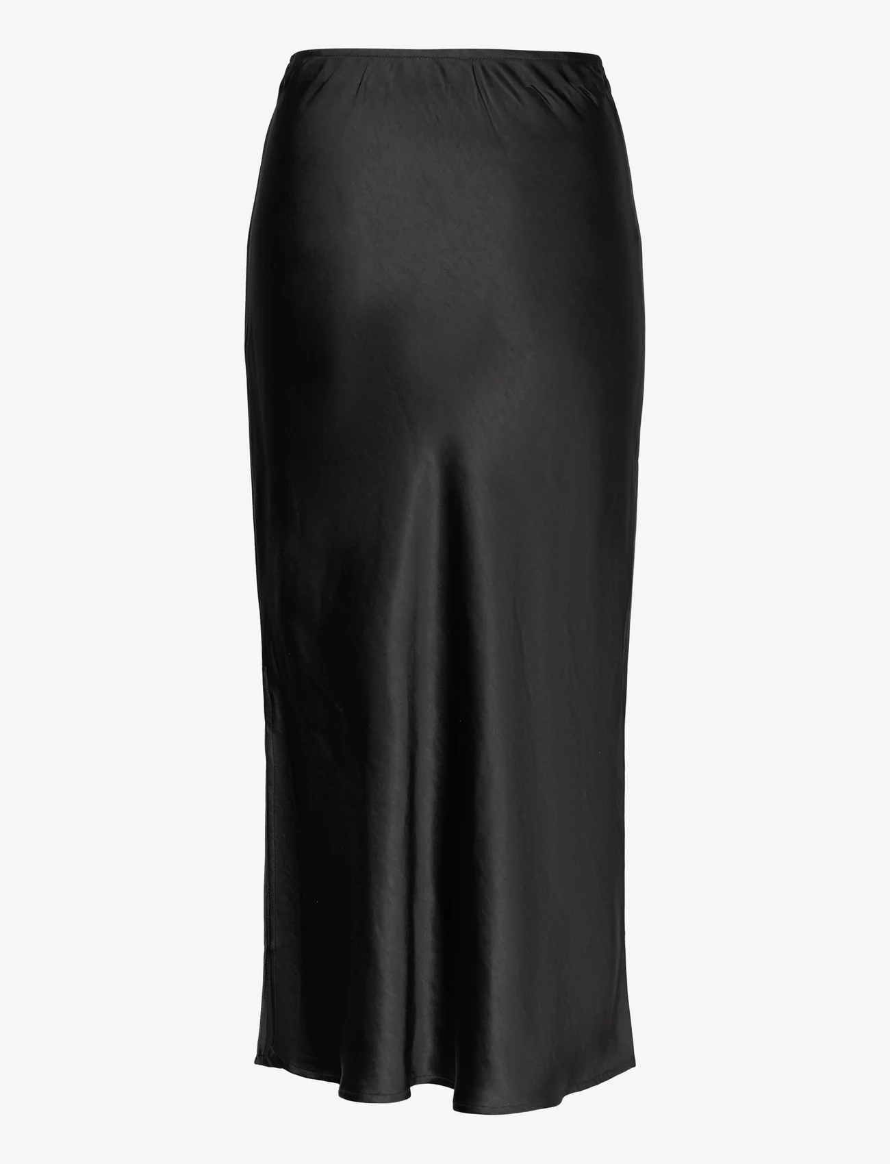 Coster Copenhagen - CC Heart SKYLER Mid-Length Skirt - satininiai sijonai - black - 1