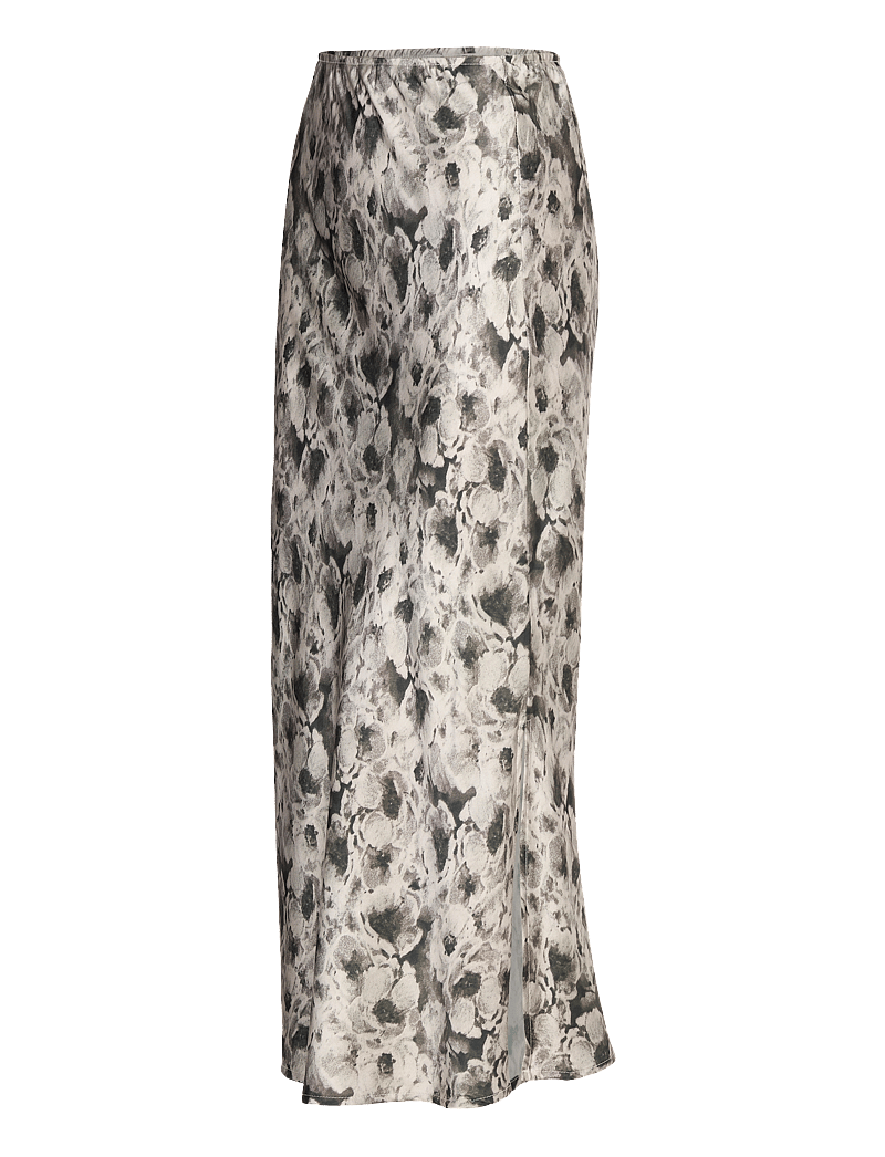 Coster Copenhagen - CC Heart SKYLER mid length printed - satiinihameet - black/cream rose - 2