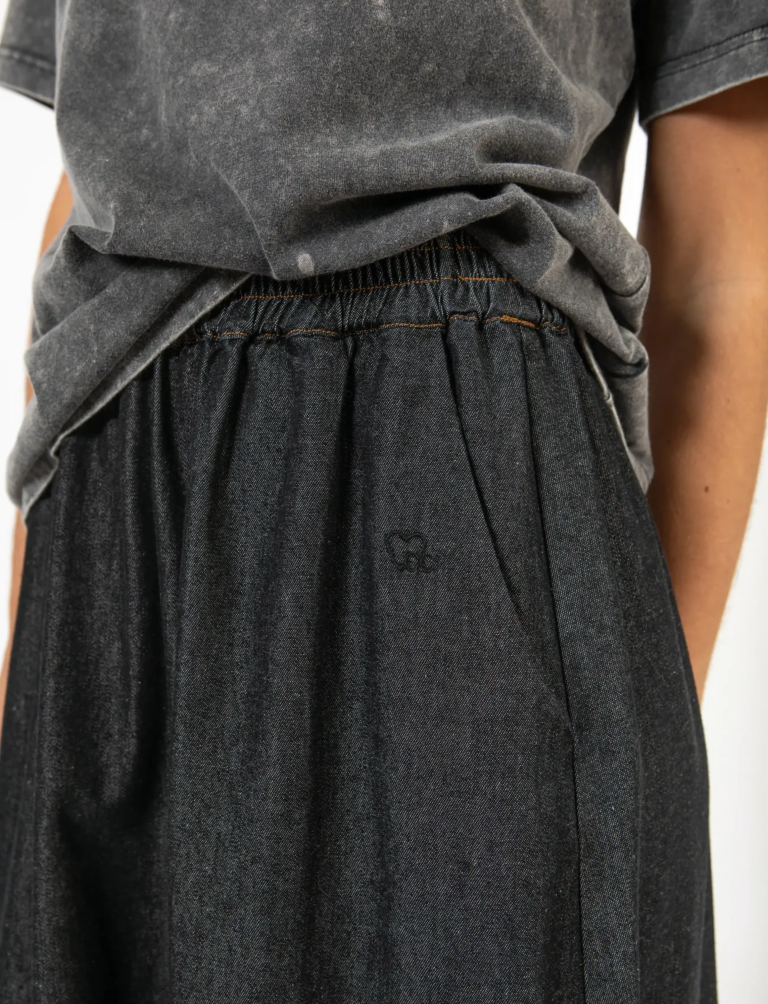 Coster Copenhagen - CC Heart ELLIS denim skirt - jeansröcke - black blue denim - 4
