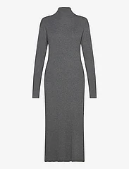 Coster Copenhagen - CC Heart GLORIA knit dress - bodycon kleitas - dark grey melange - 0