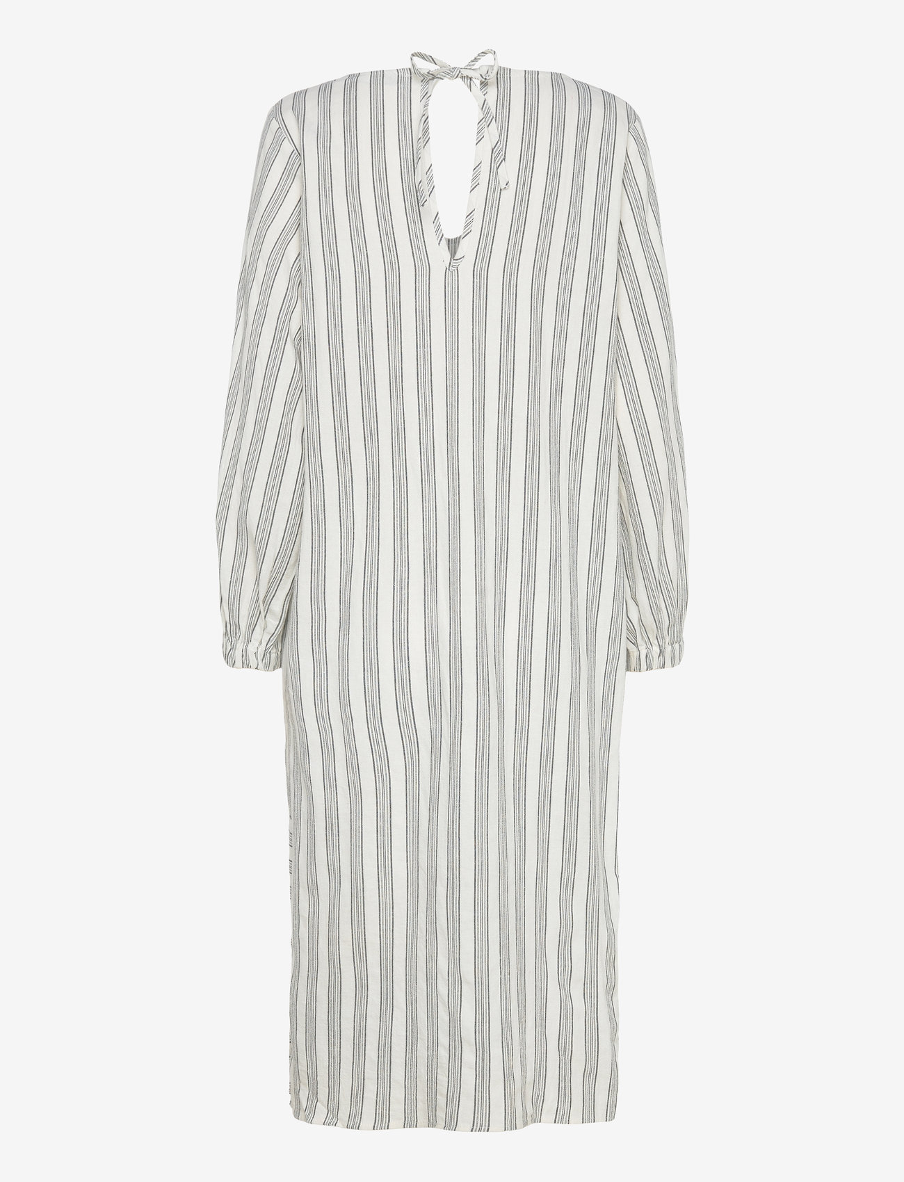 Coster Copenhagen - CC Heart LINA loose dress in linen - suvekleidid - cream/black stripes - 1