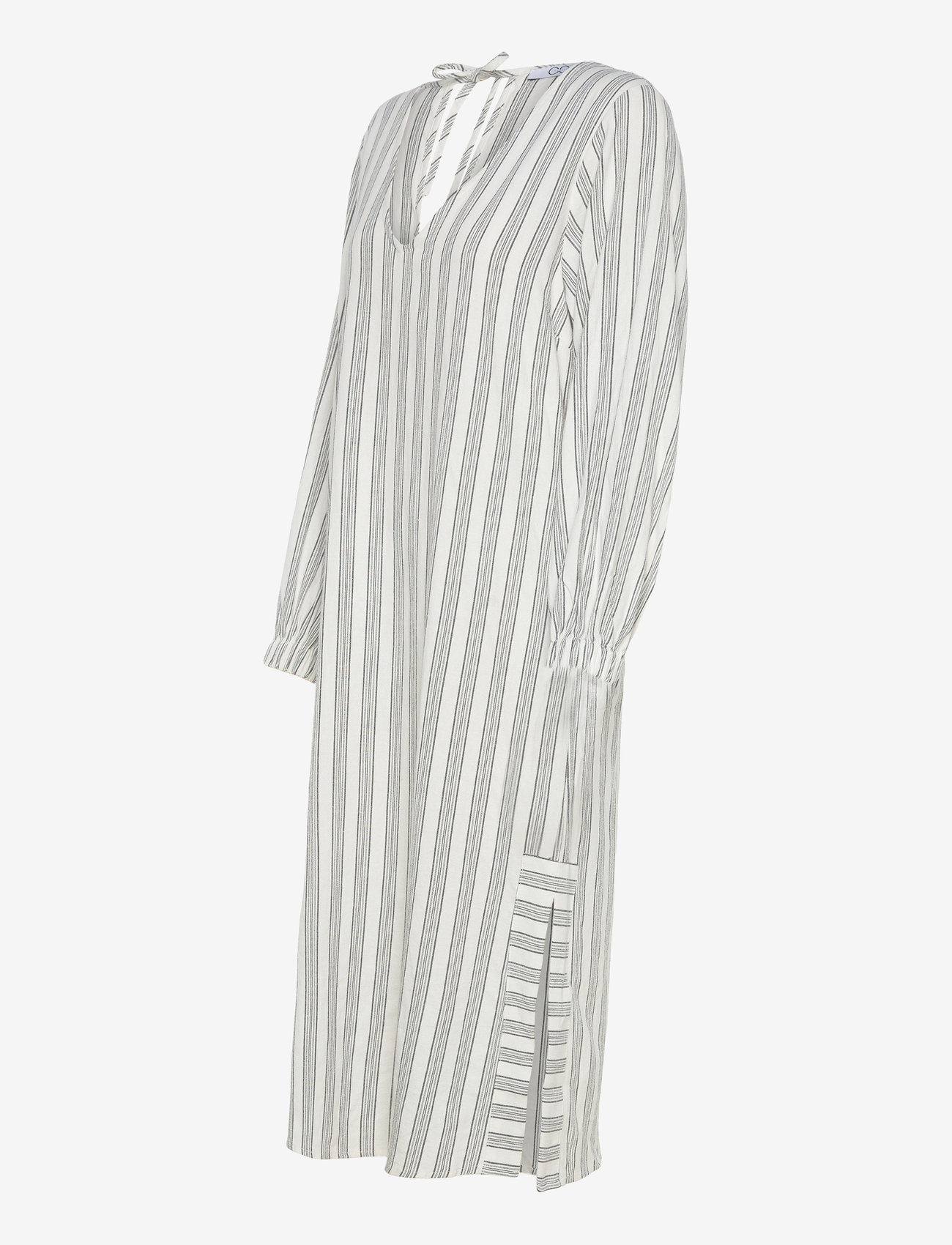 Coster Copenhagen - CC Heart LINA loose dress in linen - suvekleidid - cream/black stripes - 2