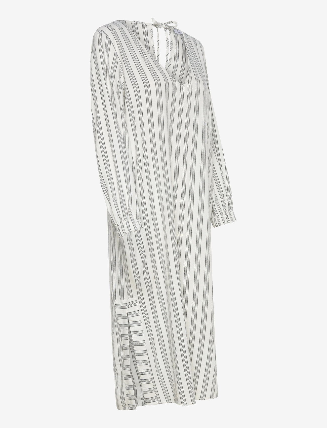 Coster Copenhagen - CC Heart LINA loose dress in linen - suvekleidid - cream/black stripes - 3