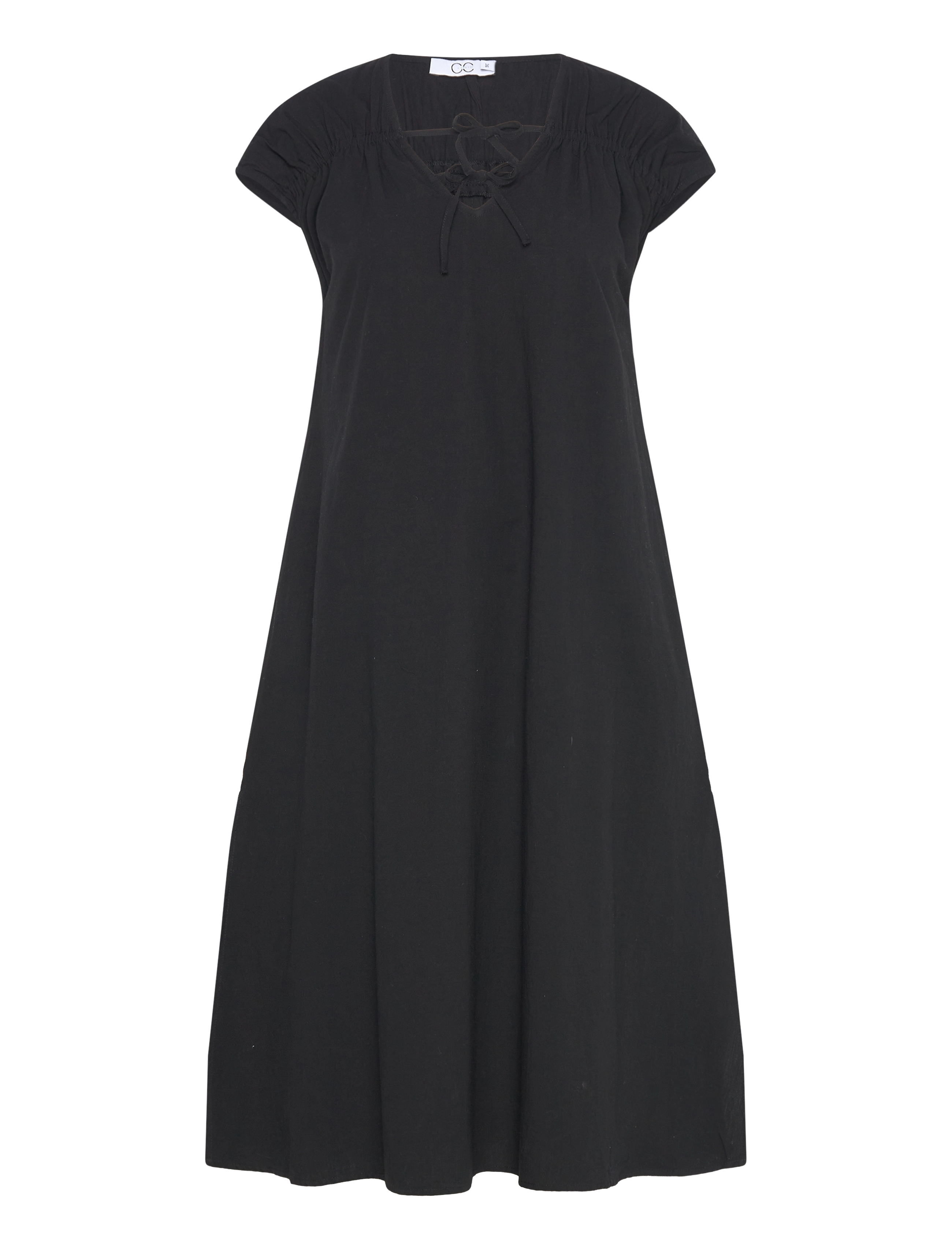 Coster Copenhagen CC Heart ALIZA dress with gathering - Kjoler - BLACK / black
