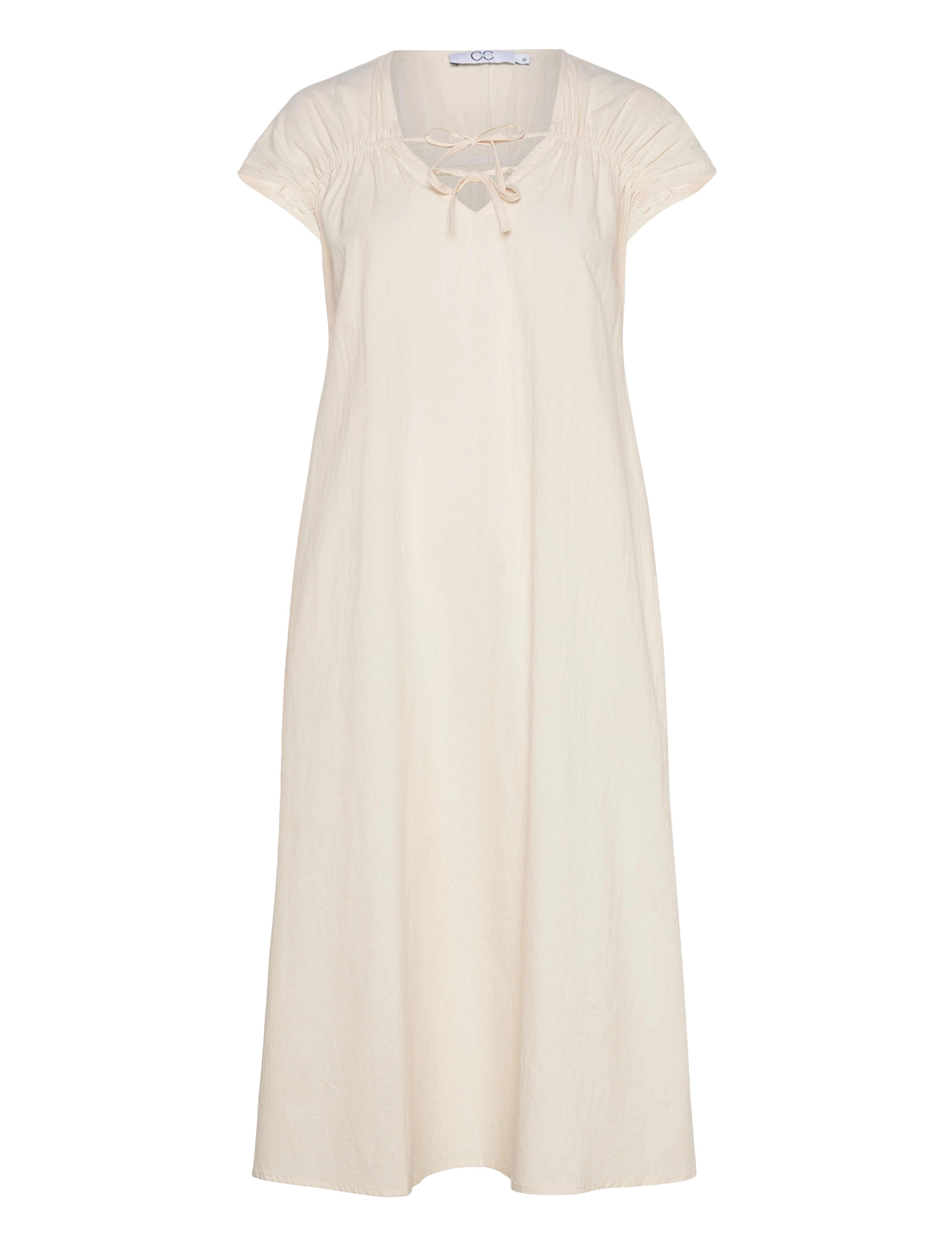 Coster Copenhagen CC Heart ALIZA dress with gathering - Kjoler - CREME / cream