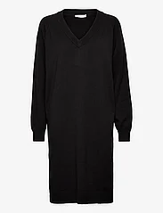 Coster Copenhagen - CC Heart CLARE comfy knit dress - strikkjoler - black - 0