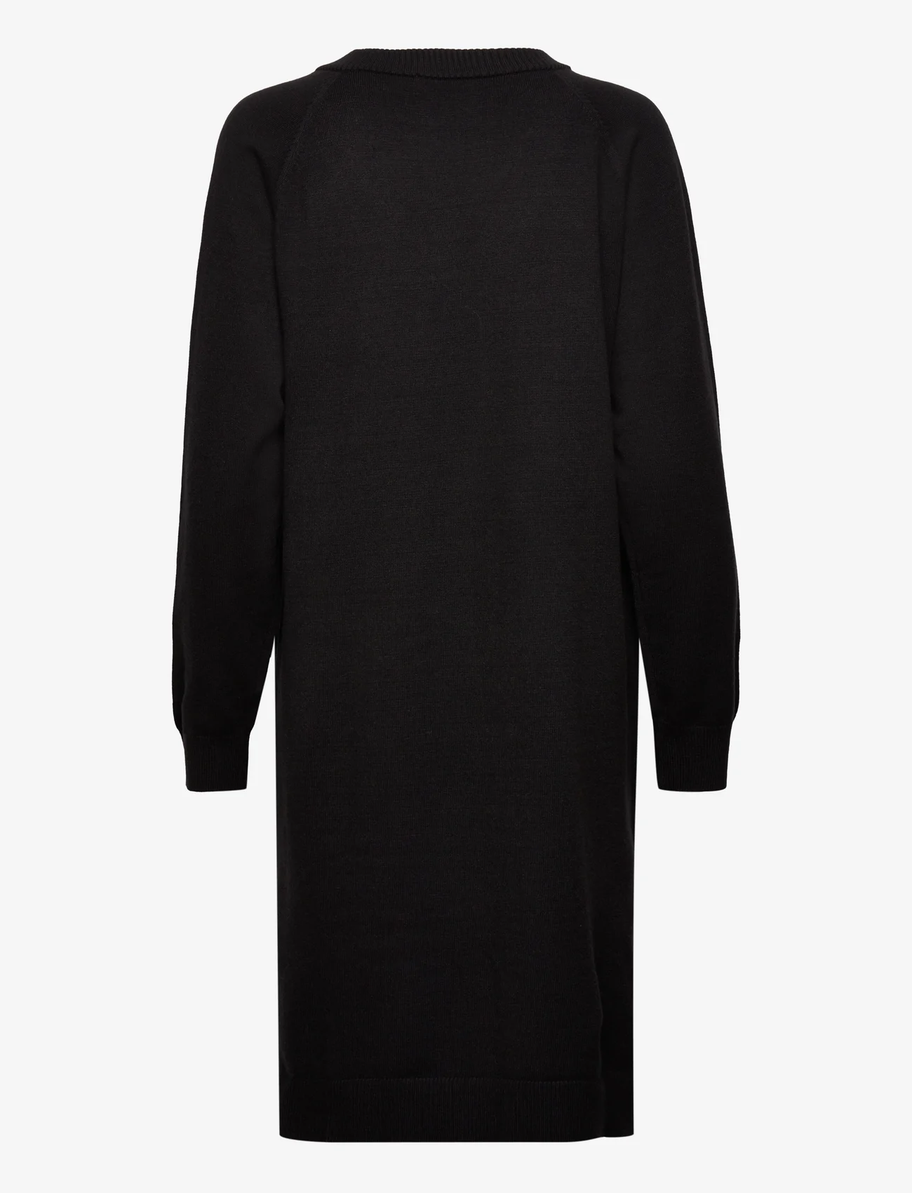 Coster Copenhagen - CC Heart CLARE comfy knit dress - megztos suknelės - black - 1