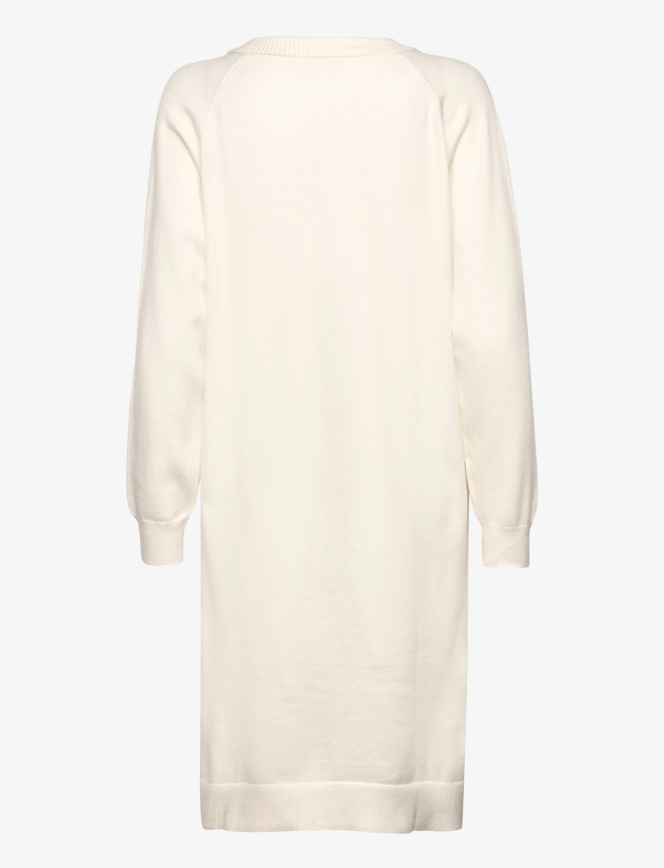 Coster Copenhagen - CC Heart CLARE comfy knit dress - adītas kleitas - off-white - 1