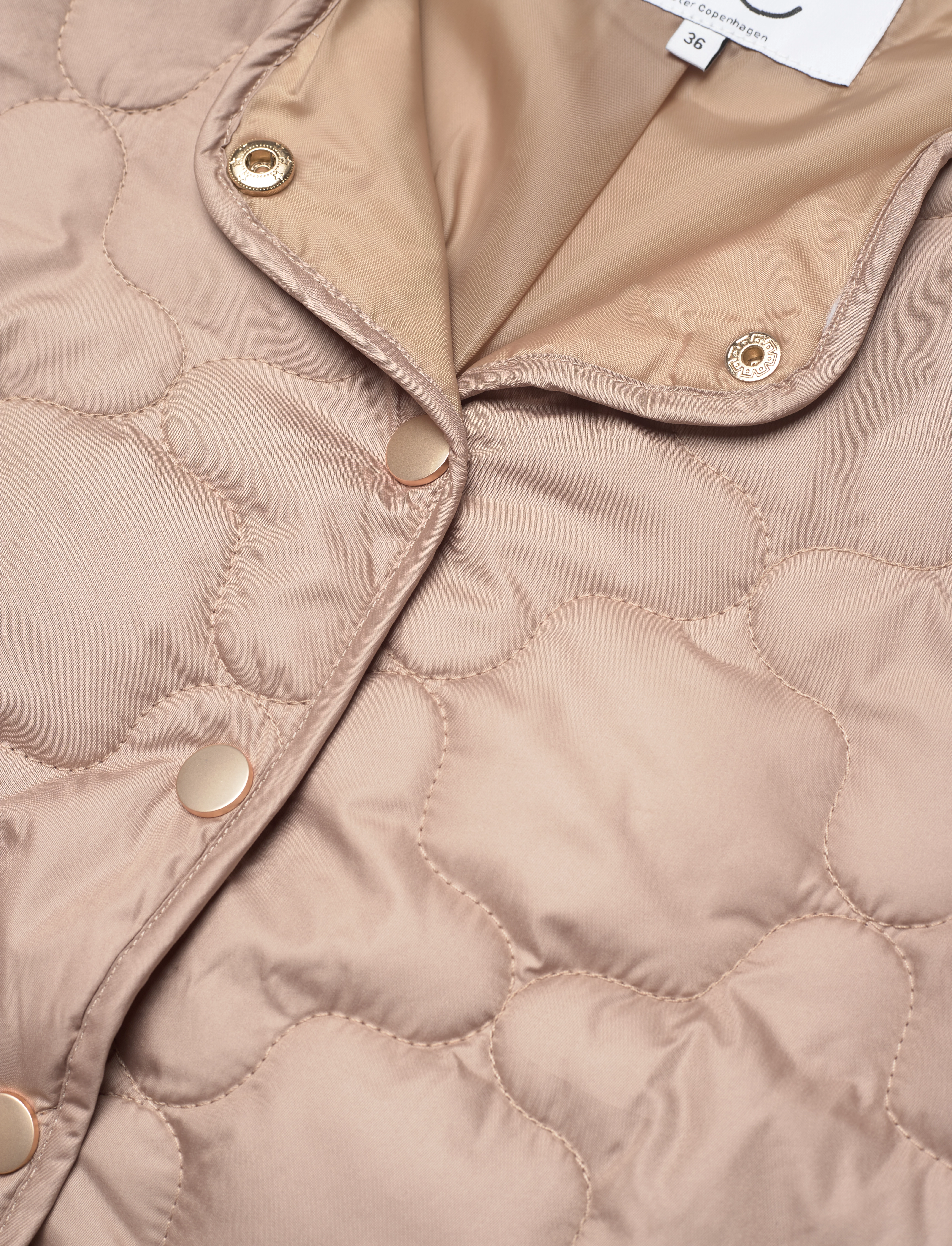 Coster Copenhagen - CC Heart OLIVIA short quilted jacke - camel - 2