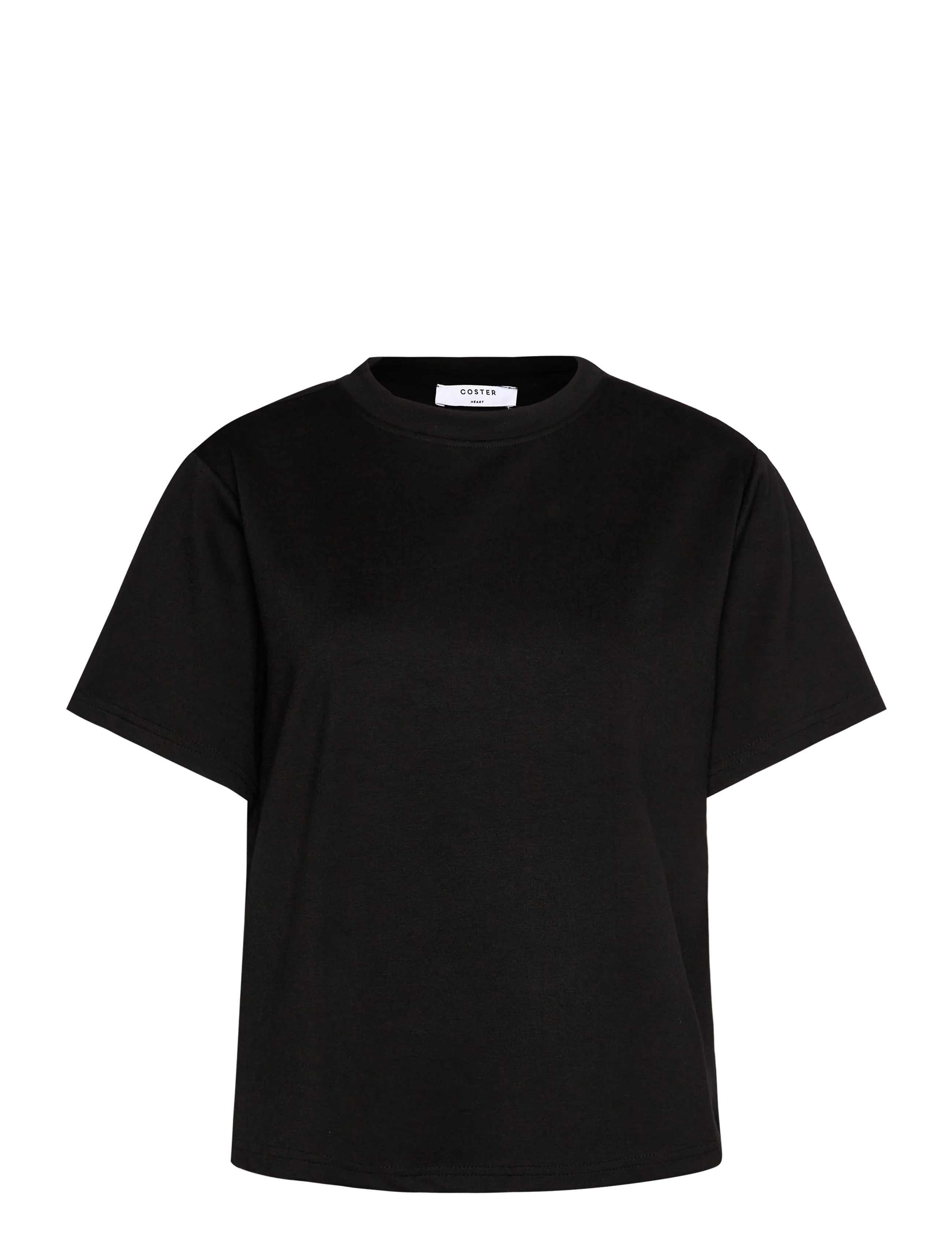 Sweat blouse with heart cutout - BLACK