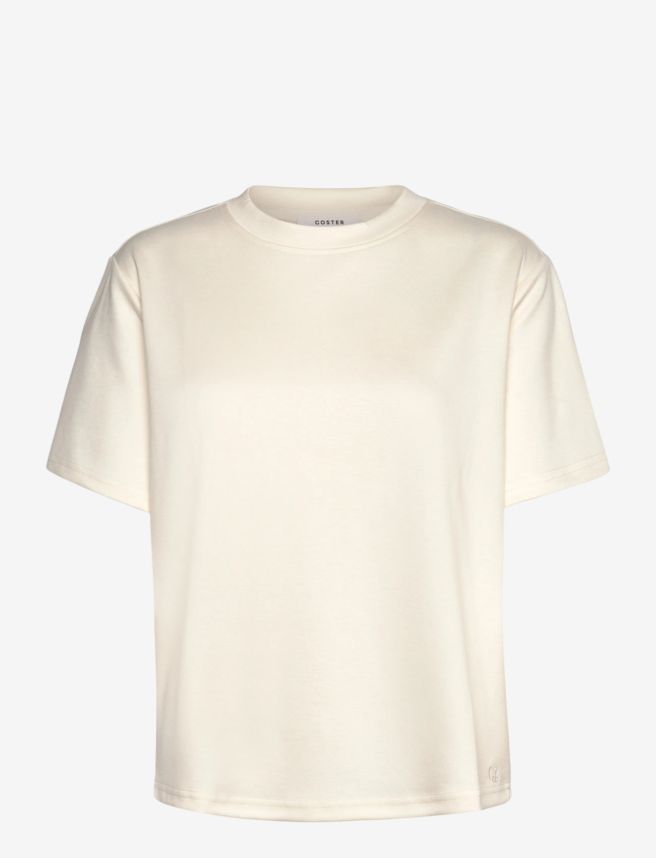 Coster Copenhagen - Sweat blouse with heart cutout - t-shirts - off white - 0