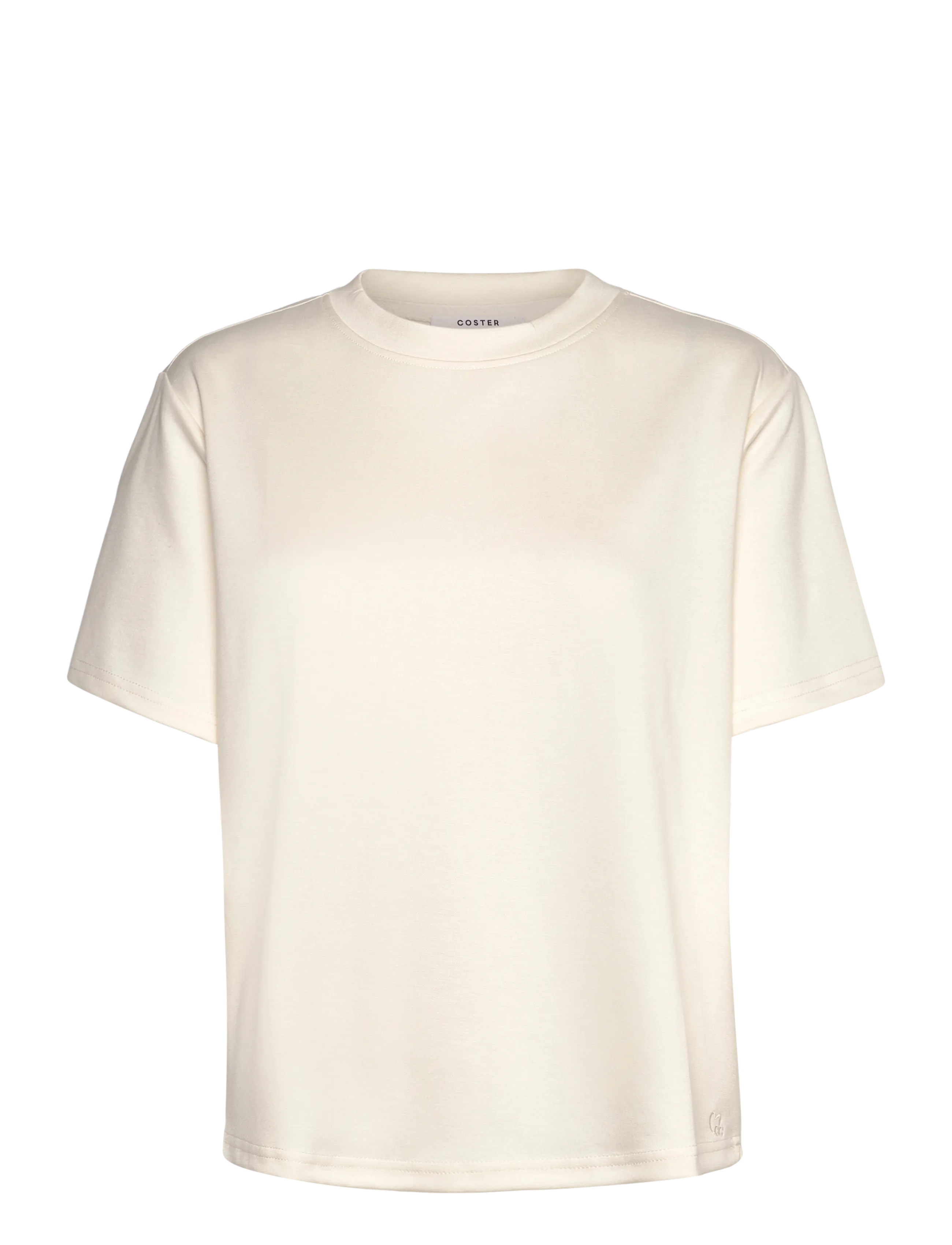 Sweat blouse with heart cutout - OFF WHITE