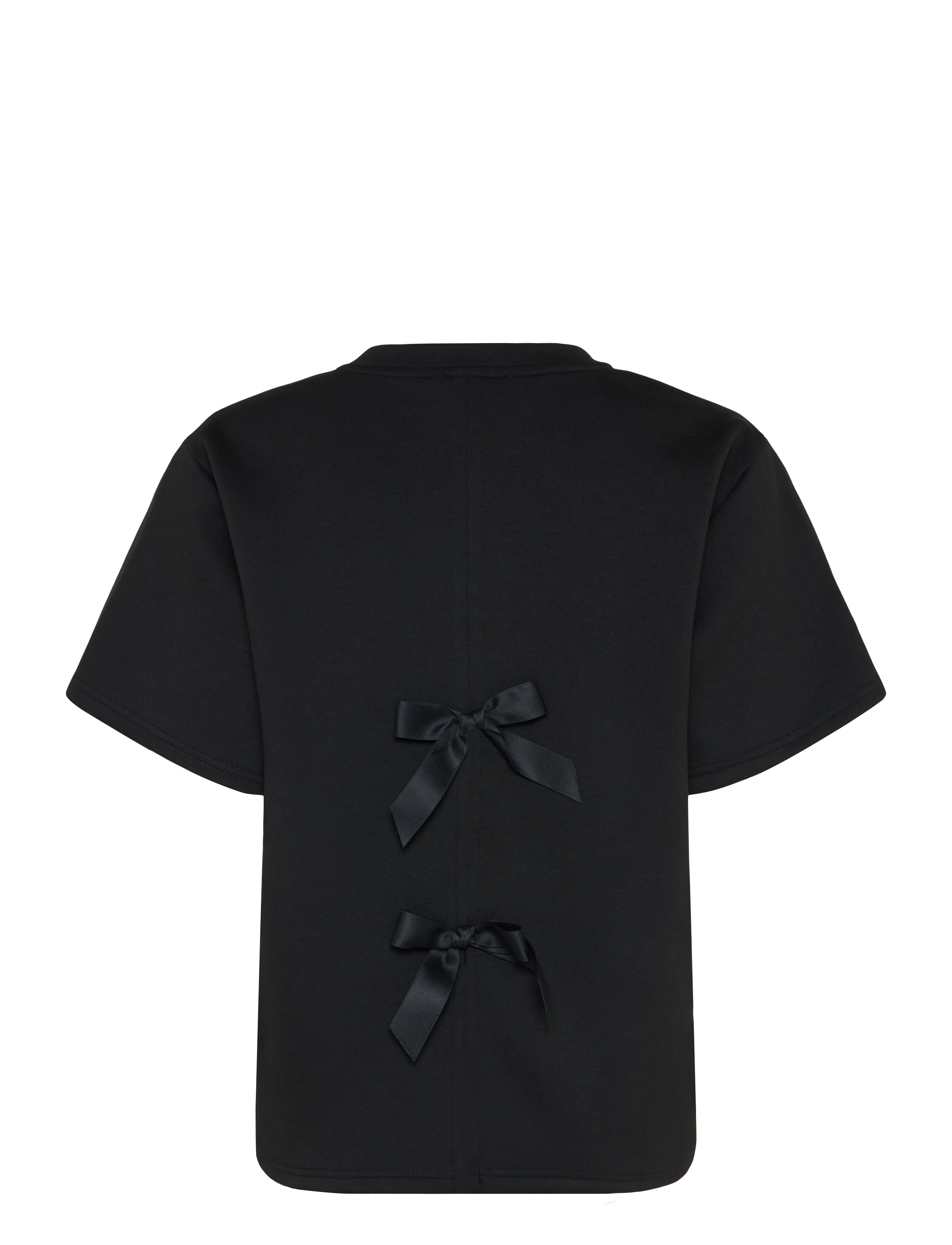 Coster Copenhagen - Sweat blouse with bows - everyday style - black - 1