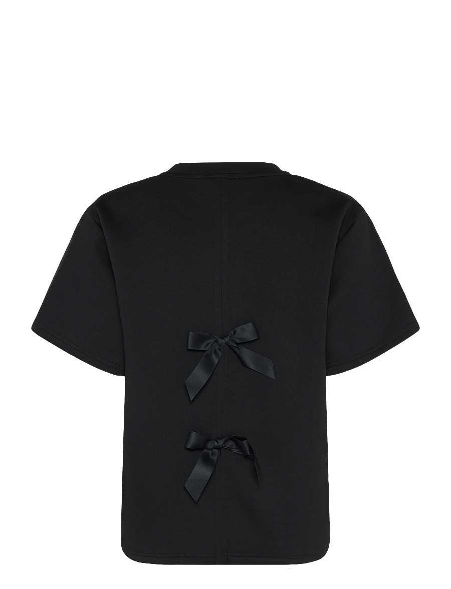 Coster Copenhagen - Sweat blouse with bows - dressipluusid - black - 1