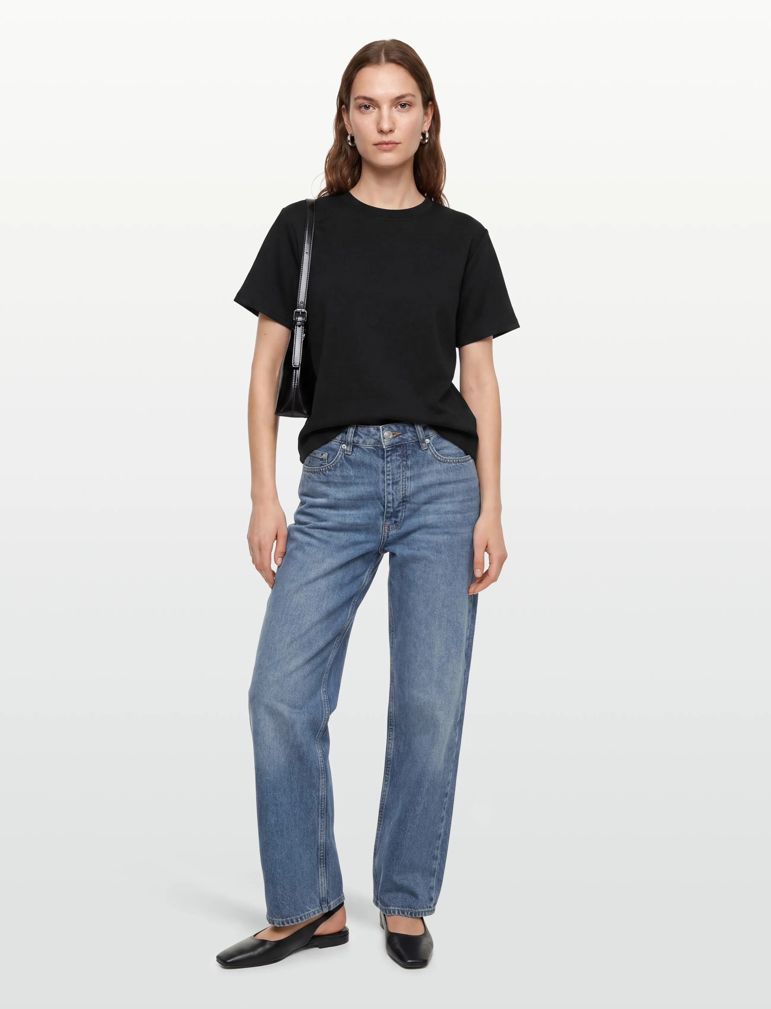Coster Copenhagen Sweat blouse with bows - Coster Copenhagen - BLACK / black