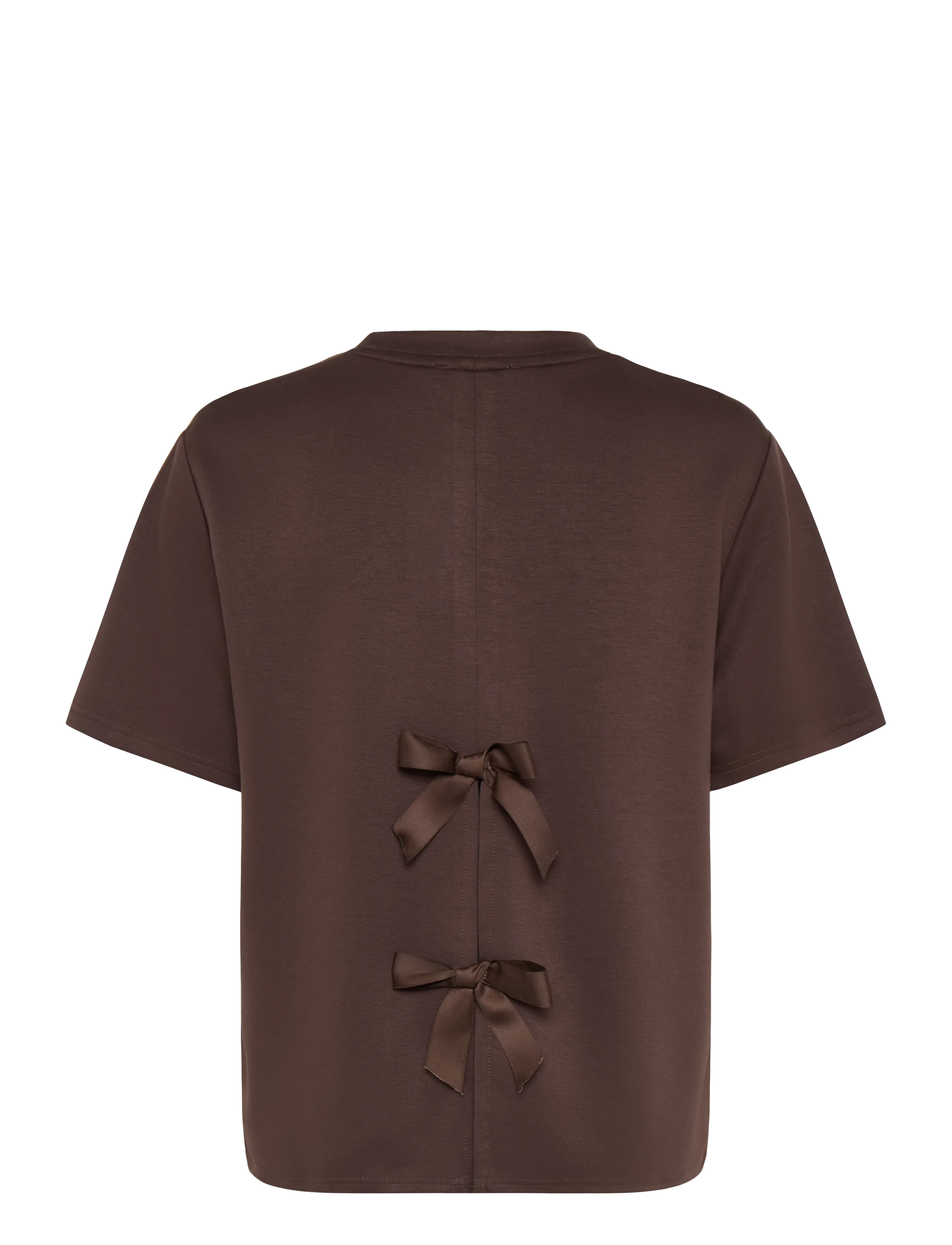 Coster Copenhagen - Sweat blouse with bows - dark brown - 1