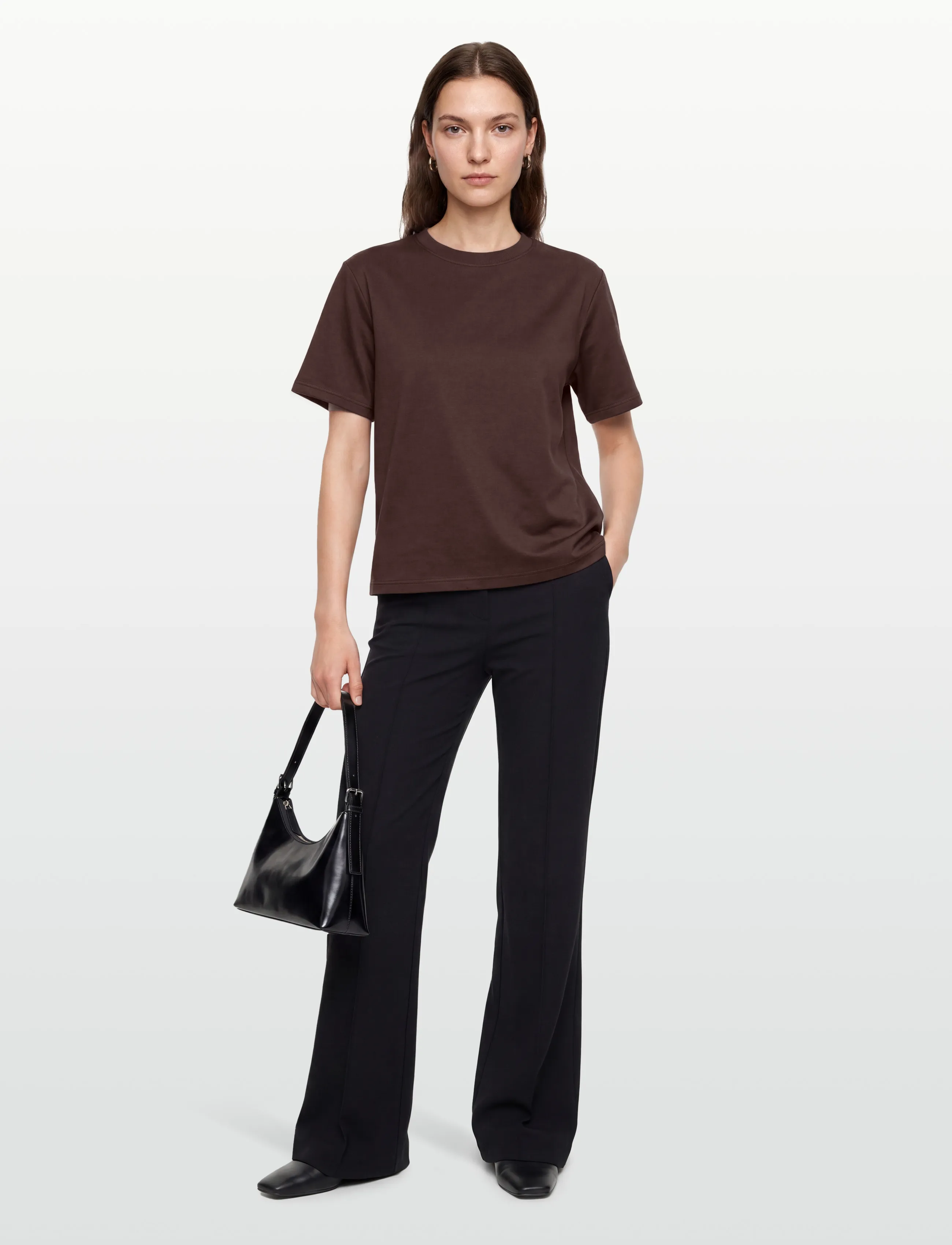 Coster Copenhagen Sweat blouse with bows - Coster Copenhagen - DARK BROWN / brown