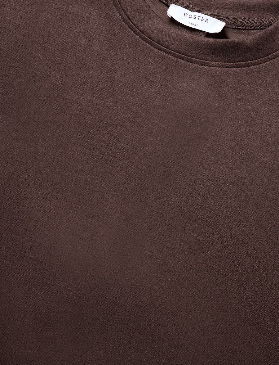 Coster Copenhagen - Sweat blouse with bows - dark brown - 2