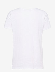 Coster Copenhagen - Oversize t-shirt w. flock print - marškinėliai - white - 1