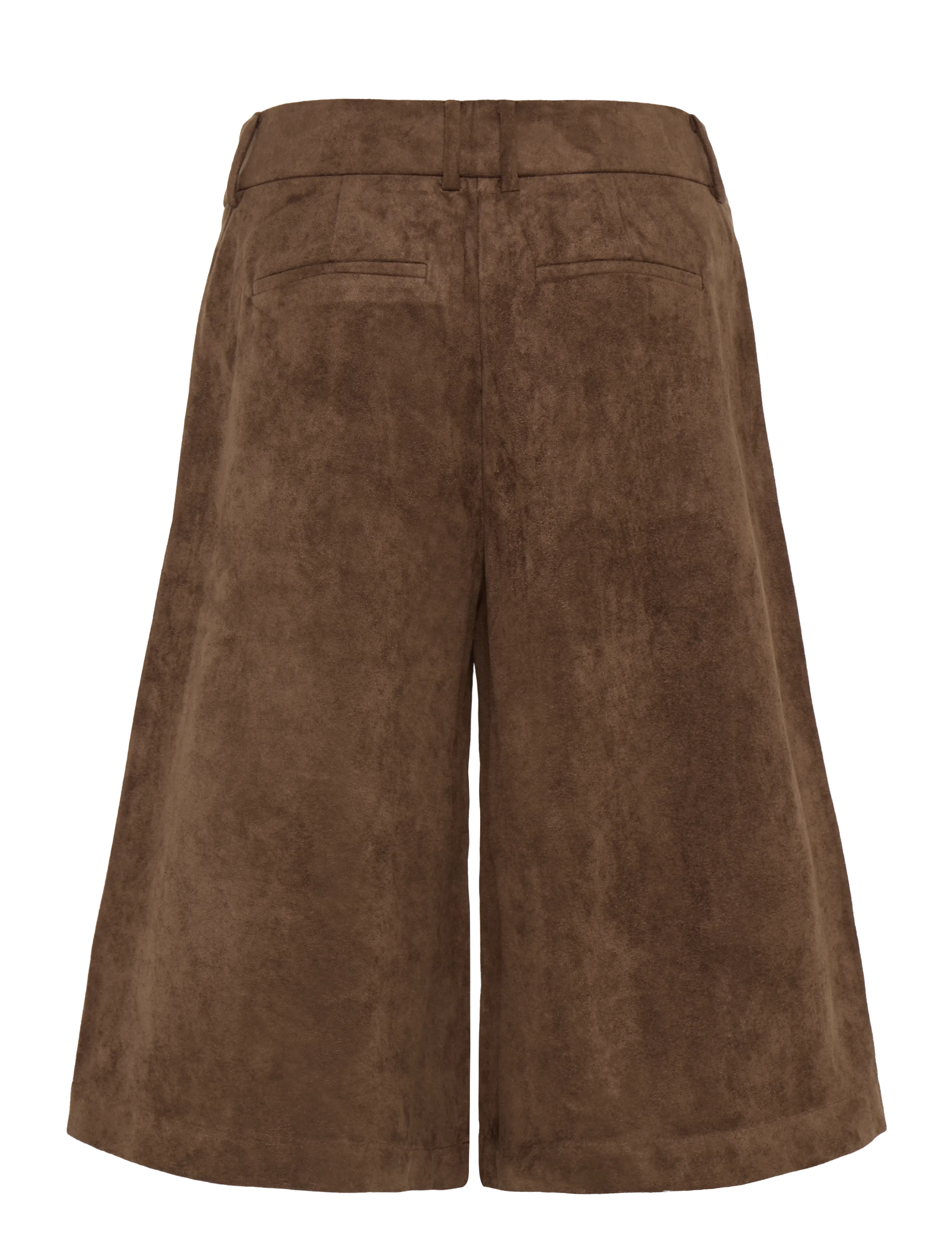 Coster Copenhagen - Faux suede shorts - casual shorts - dark brown - 1