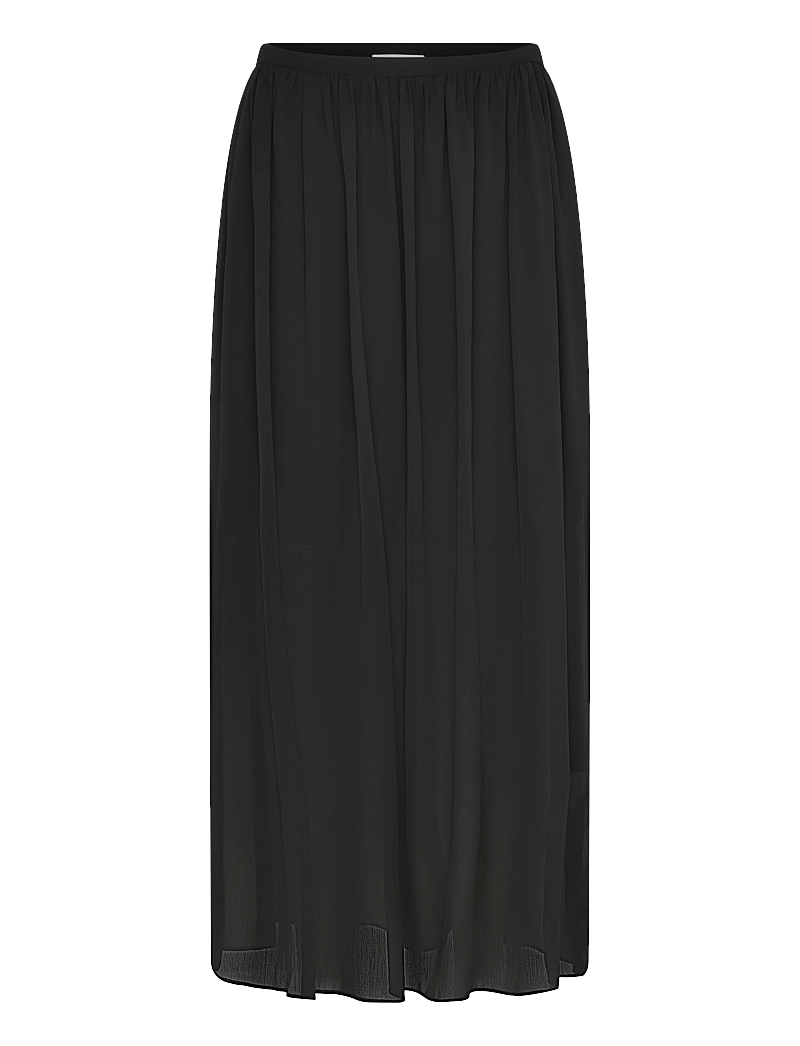 Coster Copenhagen - Transparent midi skirt - midi kjolar - black - 0