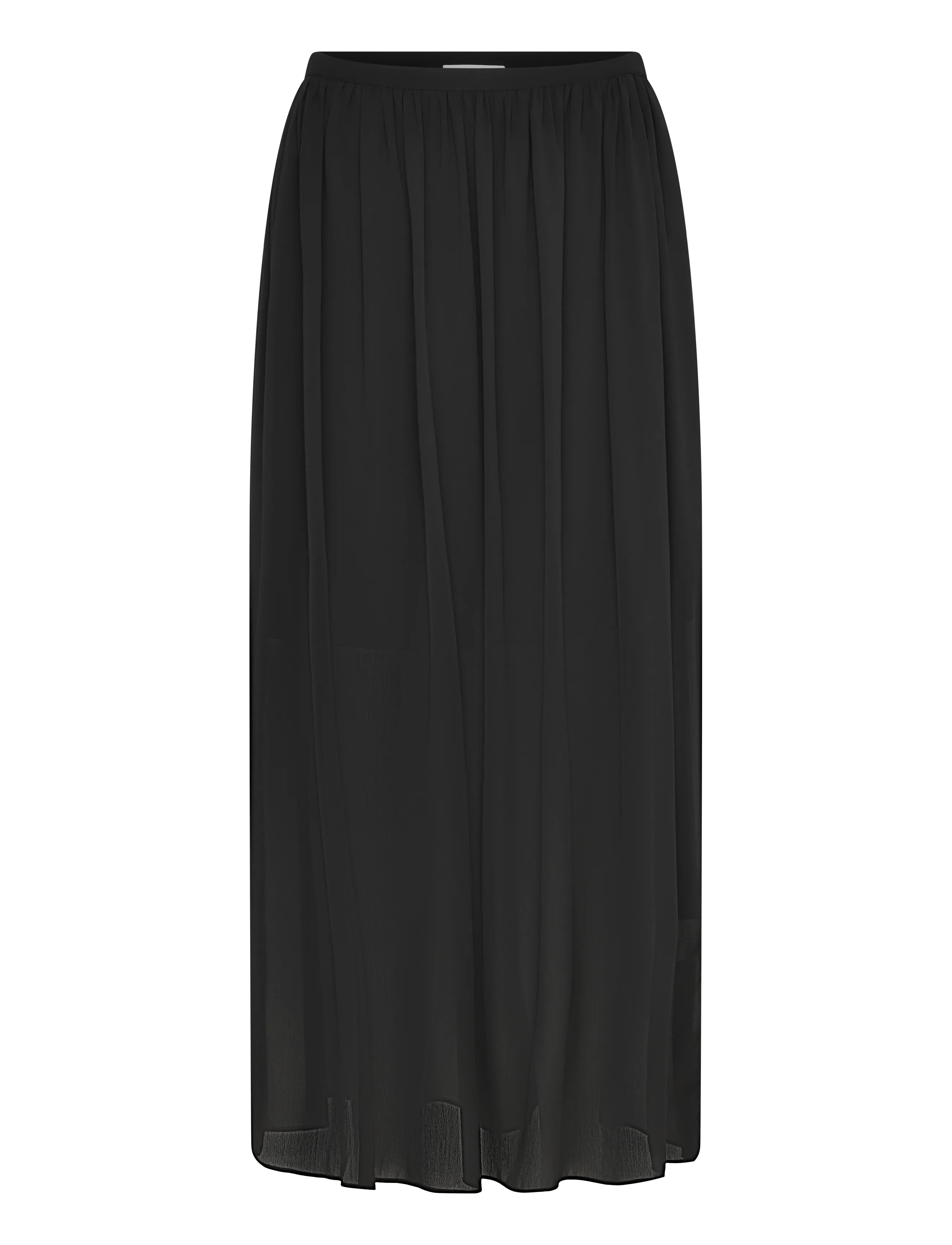 Coster Copenhagen Transparent midi skirt - Nederdele - BLACK / black