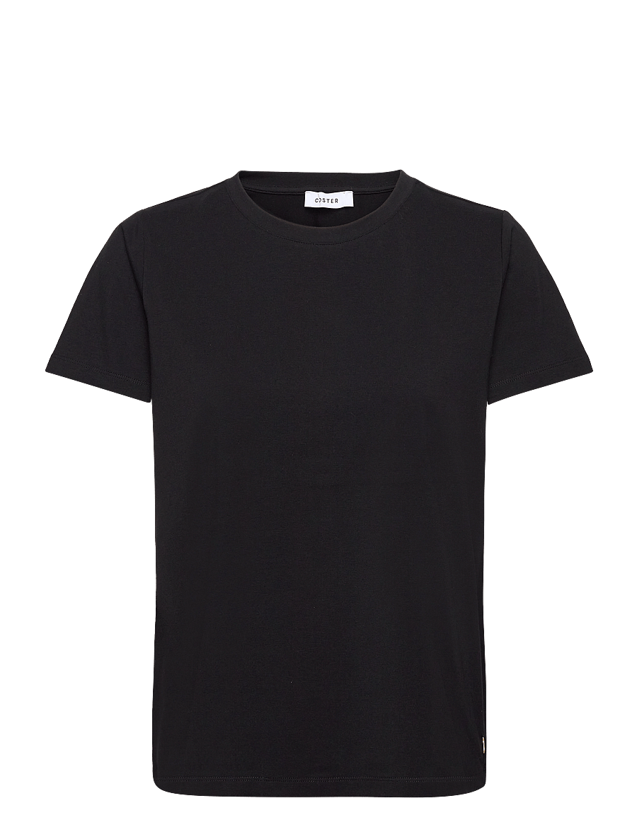 Coster Copenhagen - T-shirt with round neck - Mid sleev - t-shirts - black - 1