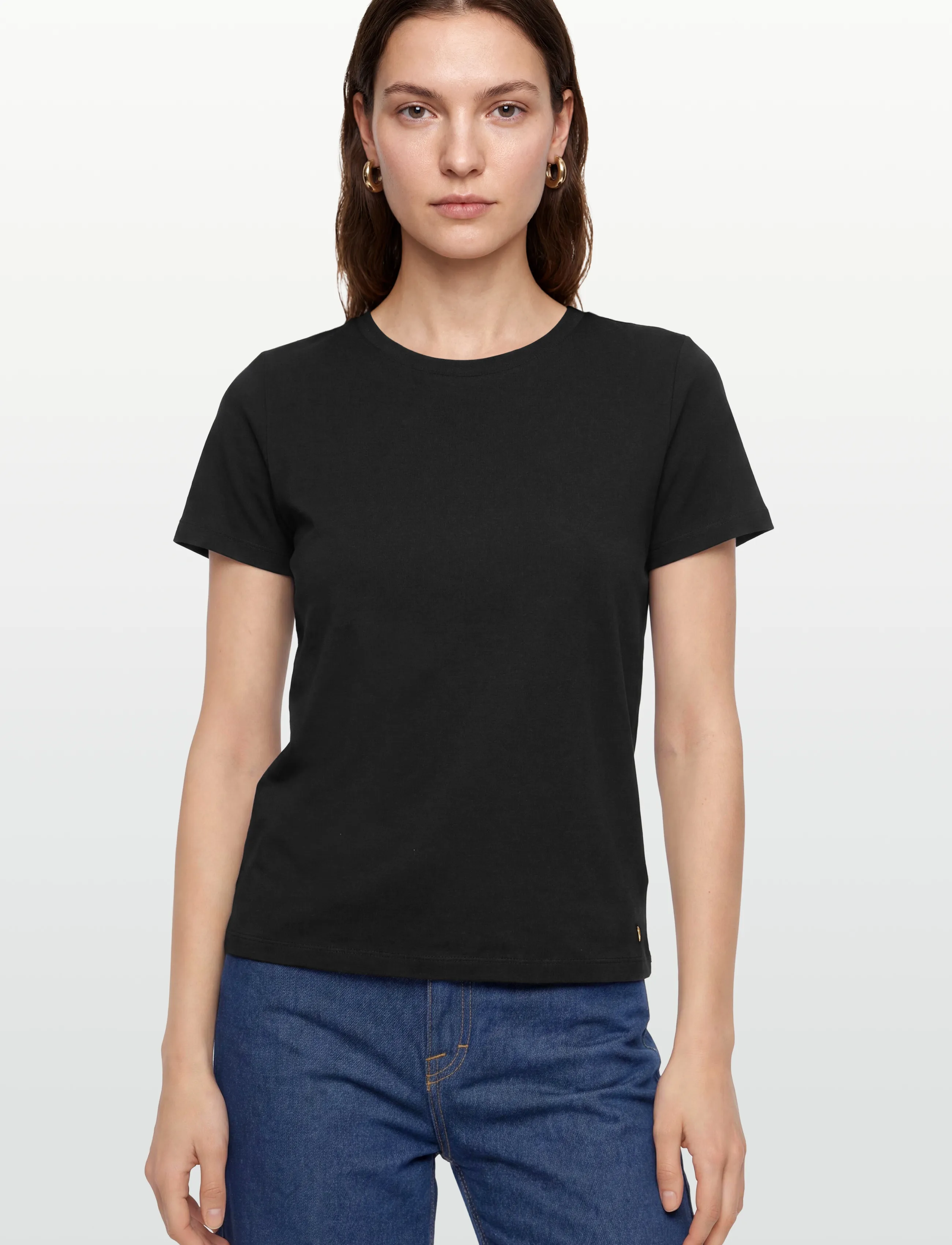 Coster Copenhagen - T-shirt with round neck - Mid sleev - t-skjorter - black - 3