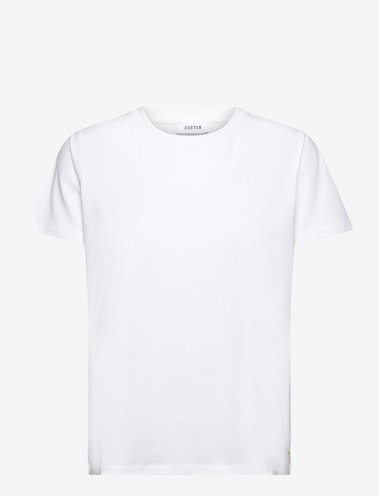 Coster Copenhagen - T-shirt with round neck - Mid sleev - t-shirts - white - 0