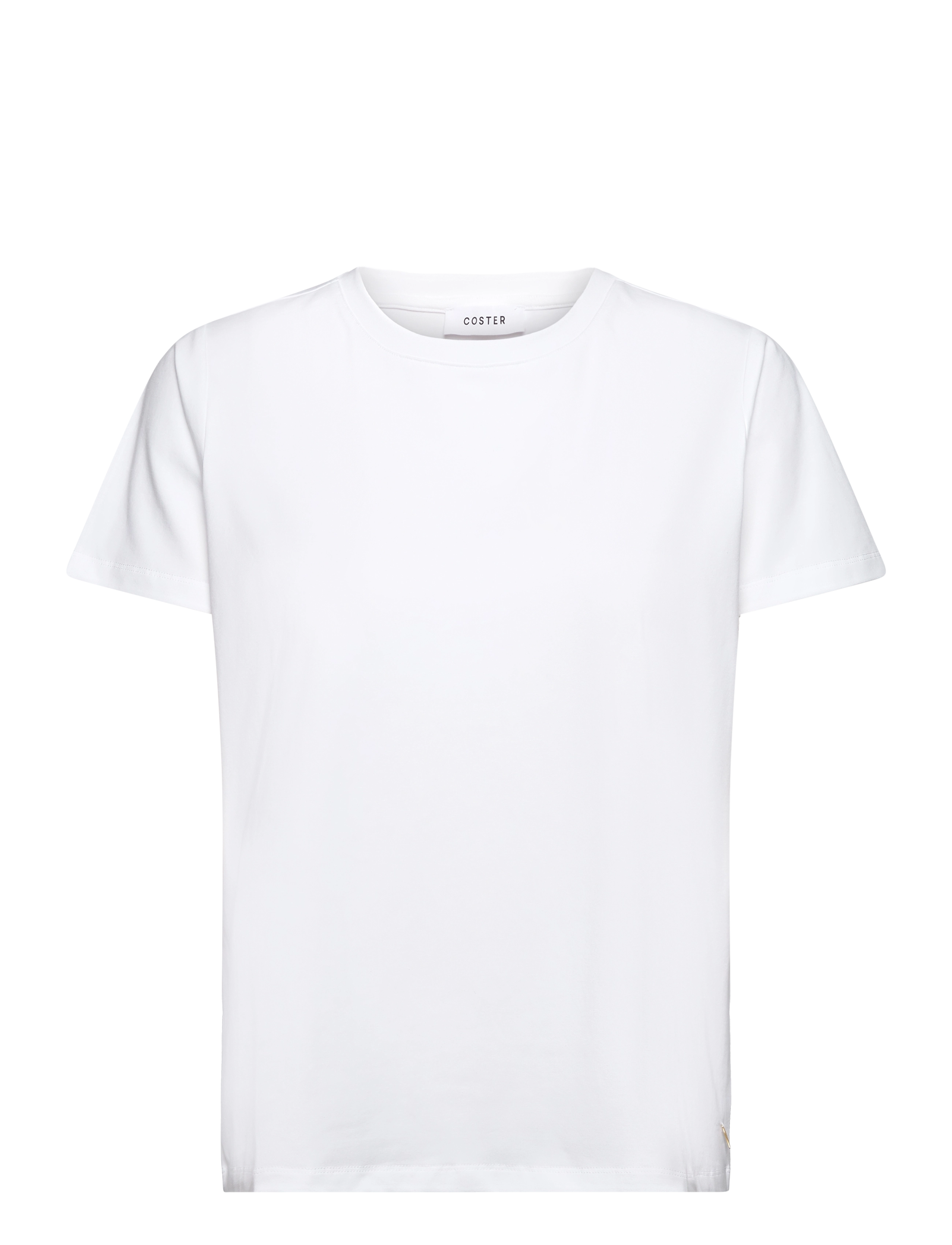 Coster Copenhagen T-shirt with round neck - Mid sleev - Tøj - WHITE / white