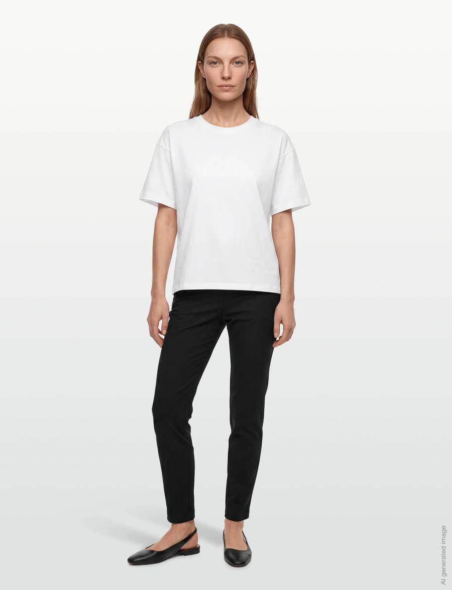Coster Copenhagen - Pants normal length - Stella fit - slim-fit hosen - black - 0