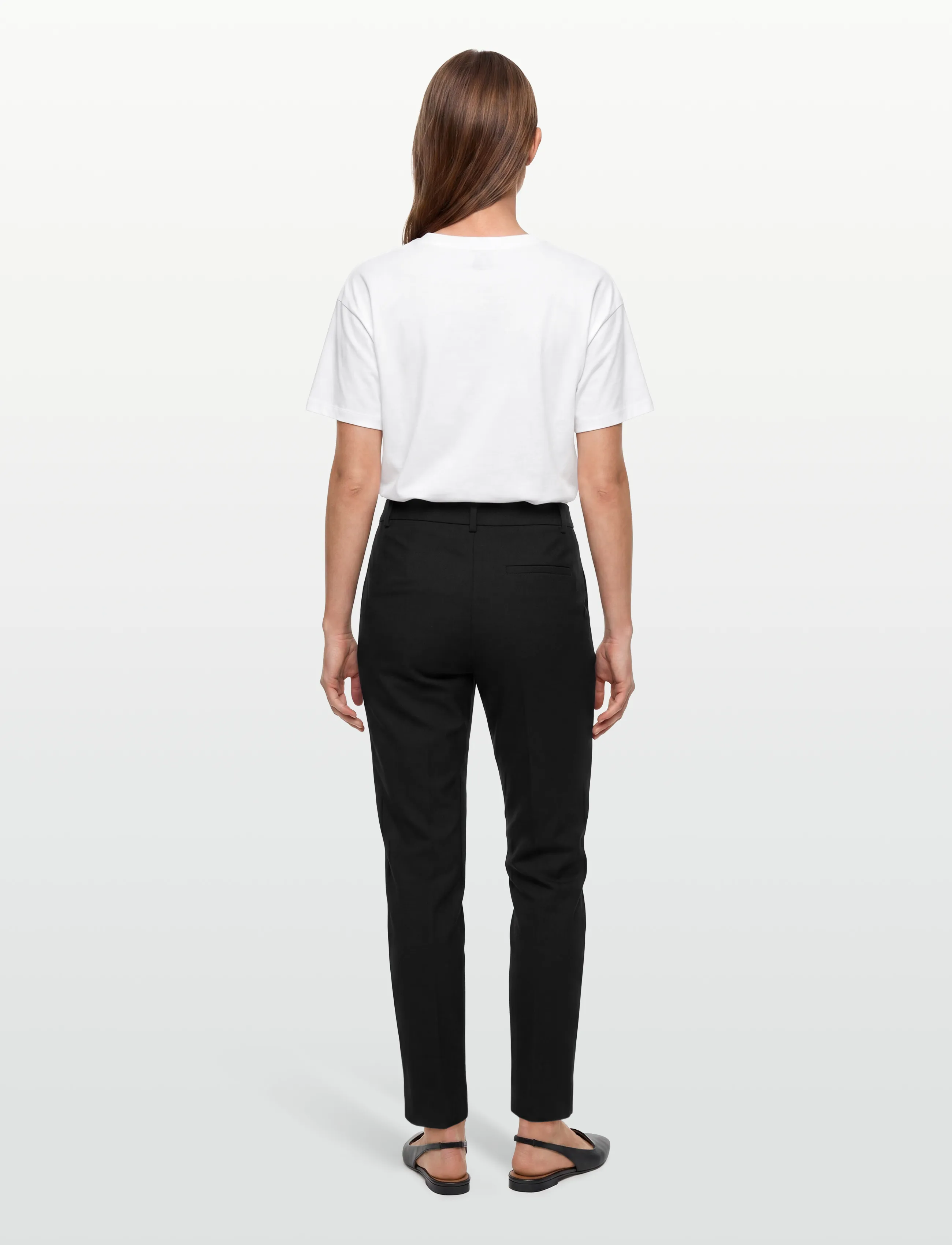 Coster Copenhagen - Pants normal length - Stella fit - slim fit-byxor - black - 4
