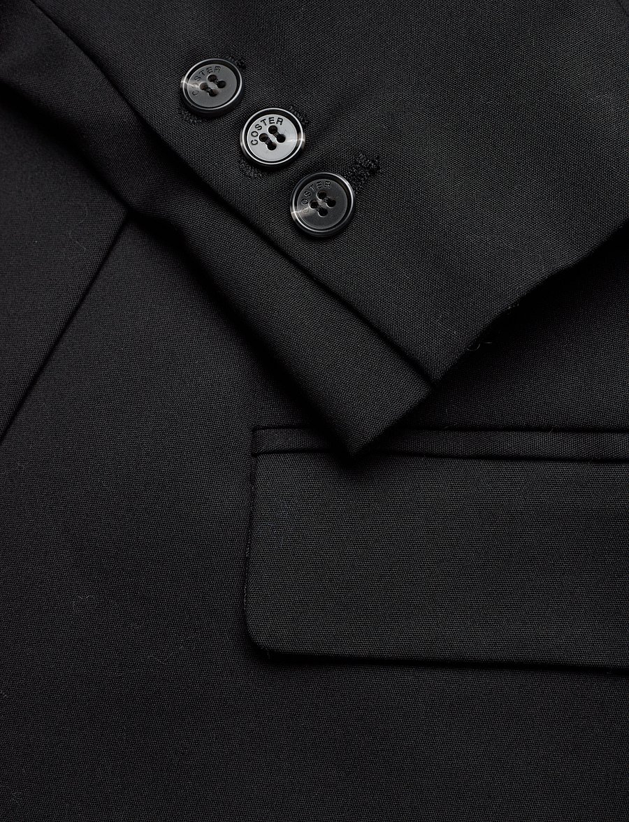 Coster Copenhagen - Double-breasted blazer with utility - zweireihige blazer - black - 3