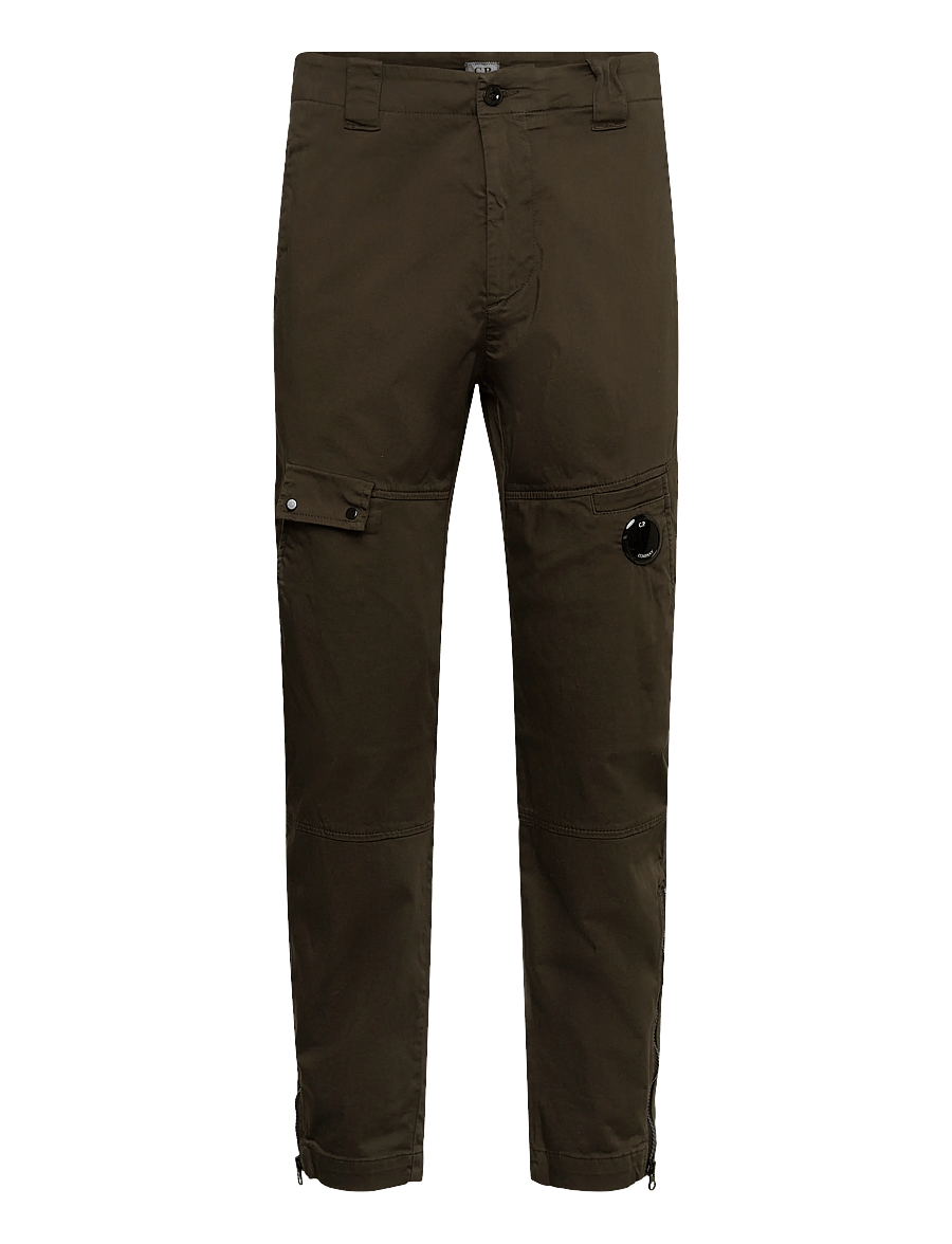 C.P. Company - Stretch Sateen Utility Pants - cargo housut - ivy green - 0