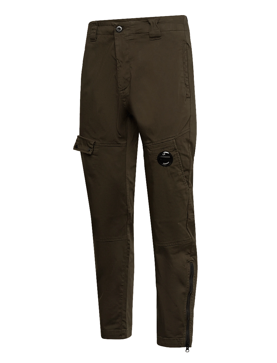 C.P. Company - Stretch Sateen Utility Pants - cargo housut - ivy green - 1