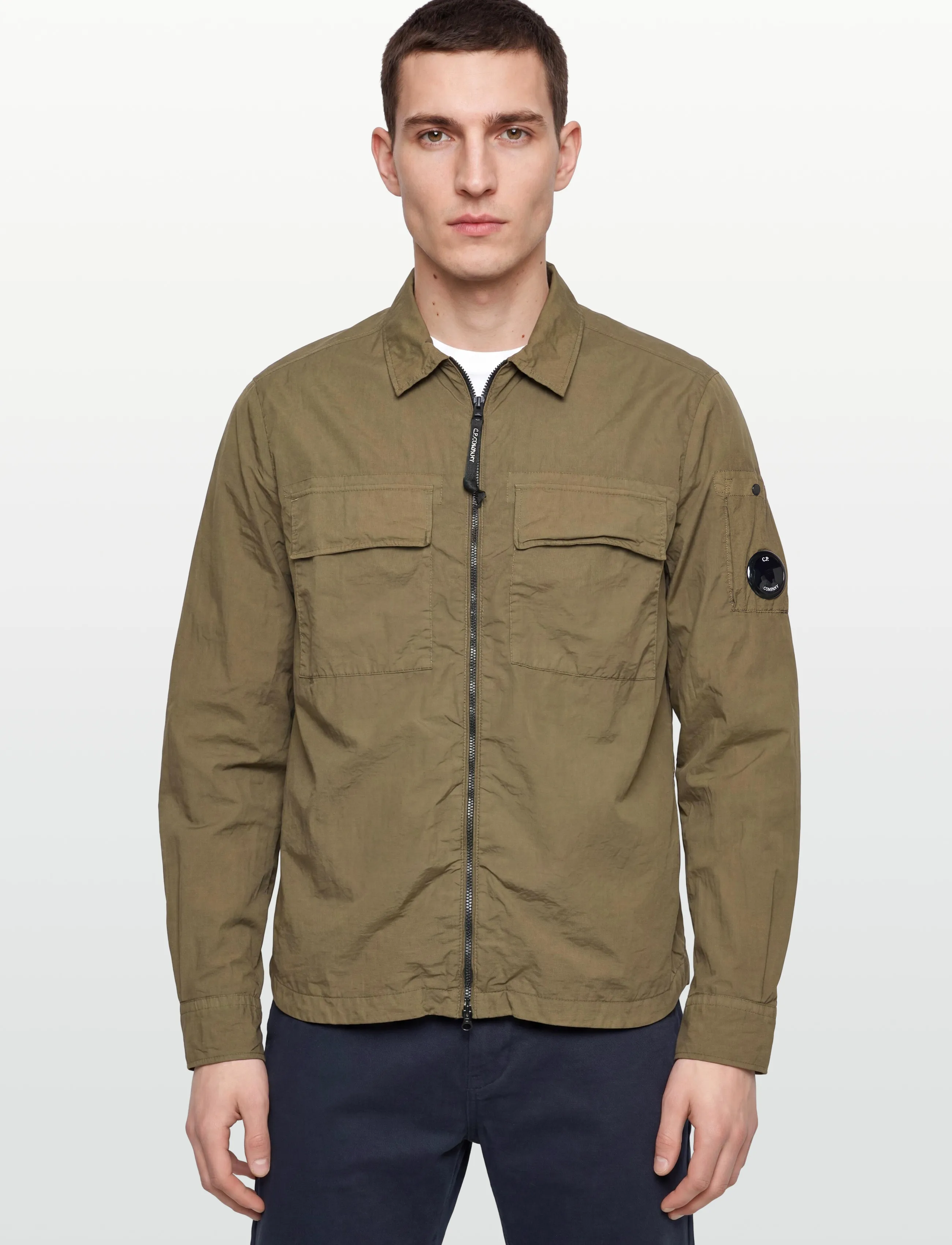 C.P. Company - Taylon L Zipped Shirt - ivy green - 3