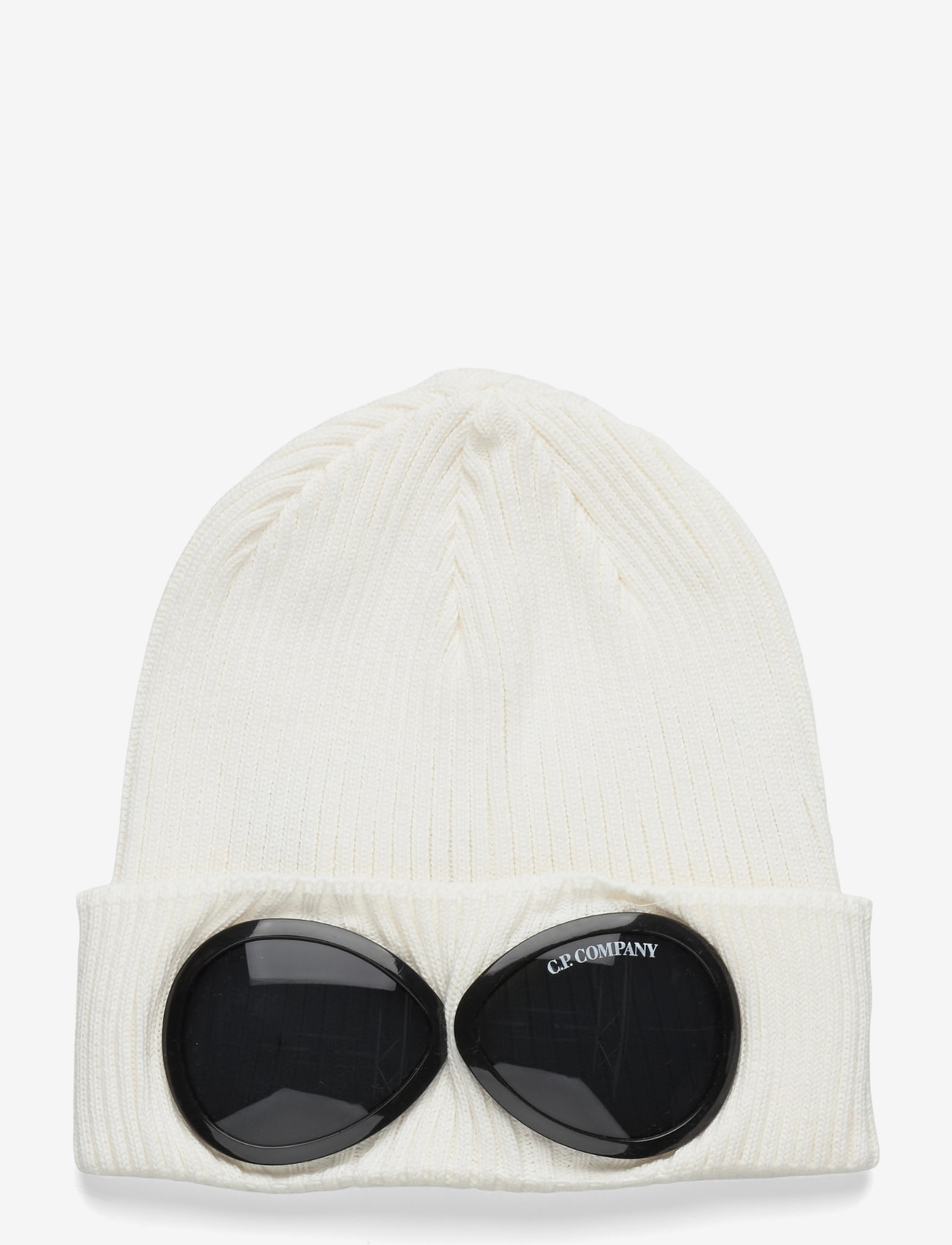 C.P. Company - Cotto Goggle Beanie - mütsid ja nokkmütsid - gauze white - 0