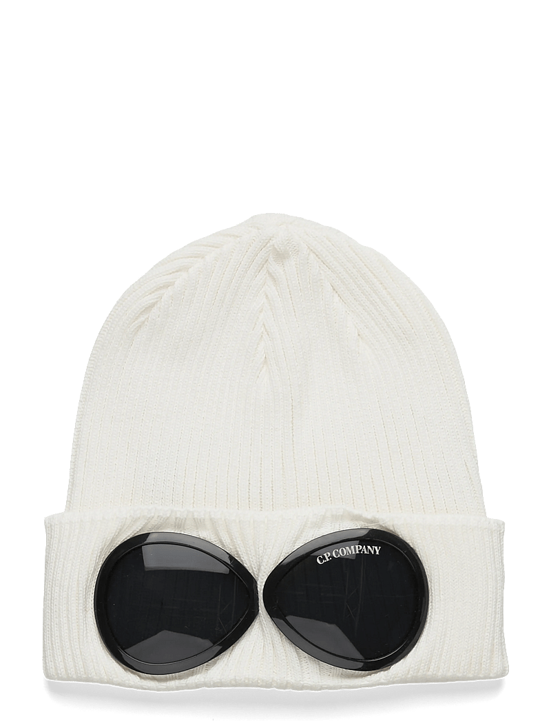 C.P. Company - Cotto Goggle Beanie - mütsid ja nokkmütsid - gauze white - 0