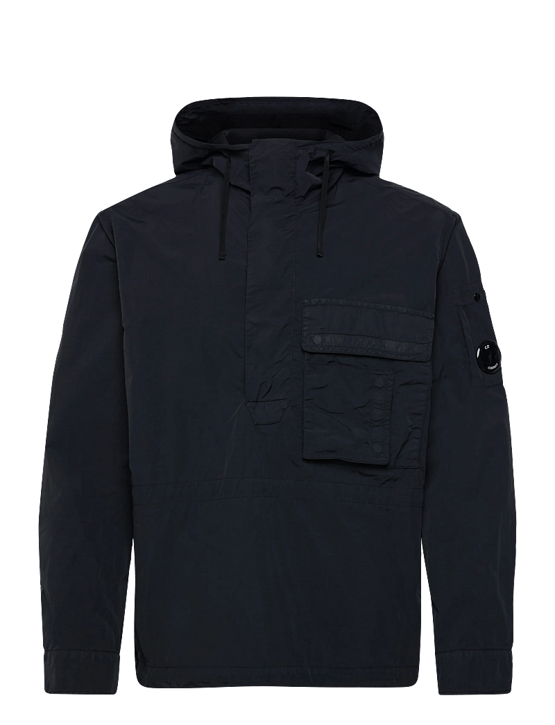 C.P. Company - Flat Nylon Hooded Overshirt - anoraks - total eclipse - 0