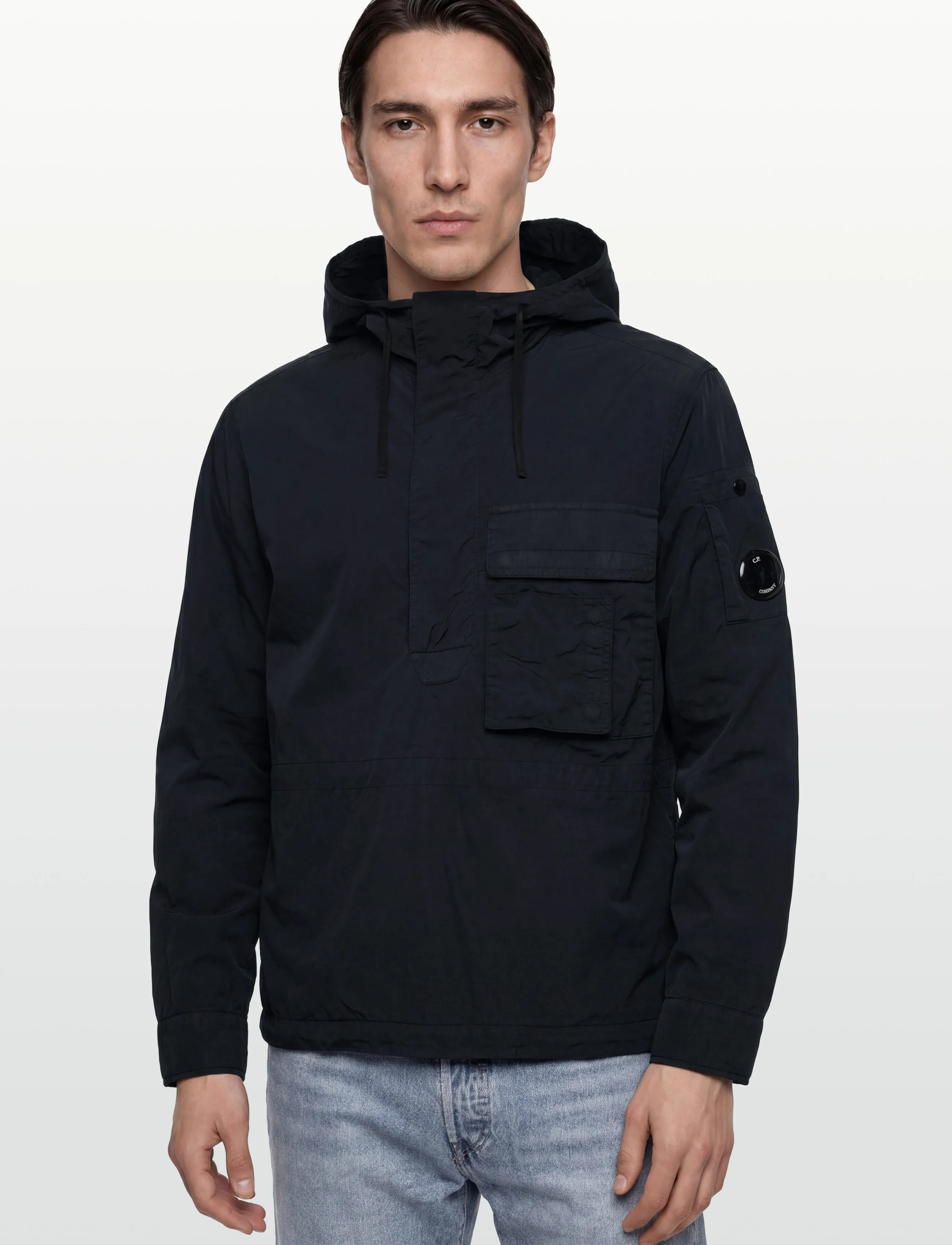 C.P. Company - Flat Nylon Hooded Overshirt - total eclipse - 3