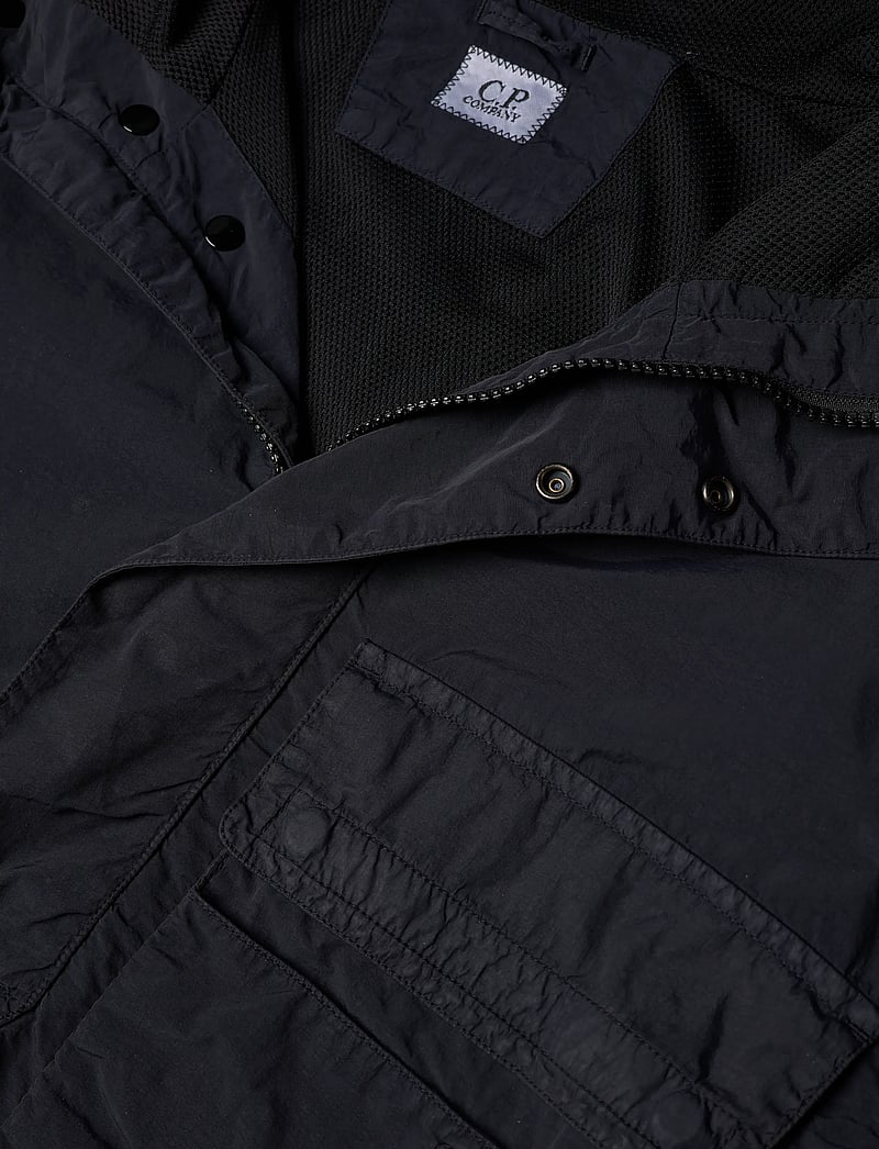 C.P. Company - Flat Nylon Hooded Overshirt - anoraks - total eclipse - 2