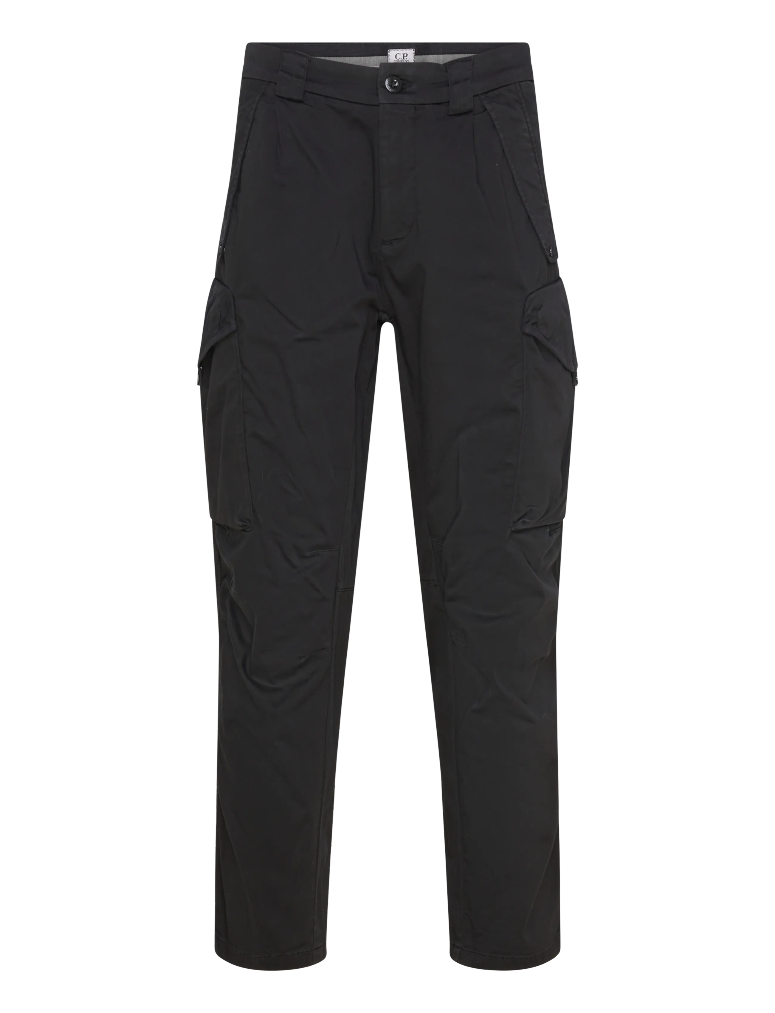 C.P. COMPANY Logo Patch Cargo Hosen Schwarz - 44 - Herren